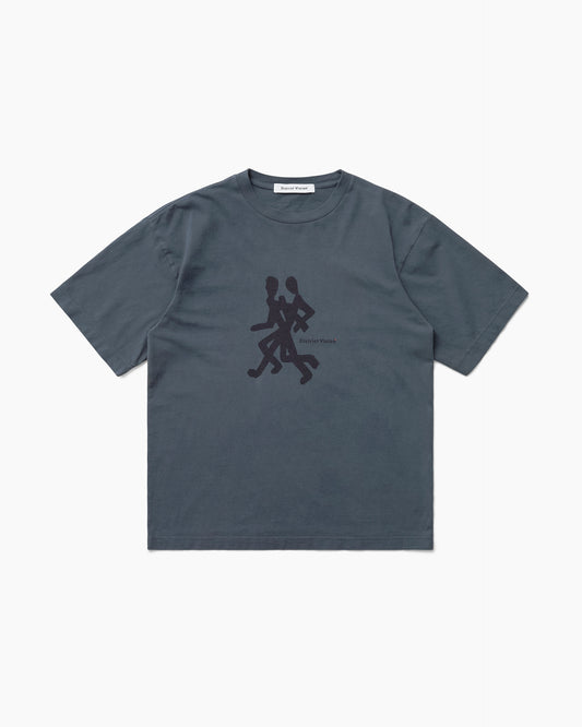 California Cotton Tee Runners Warm Blue