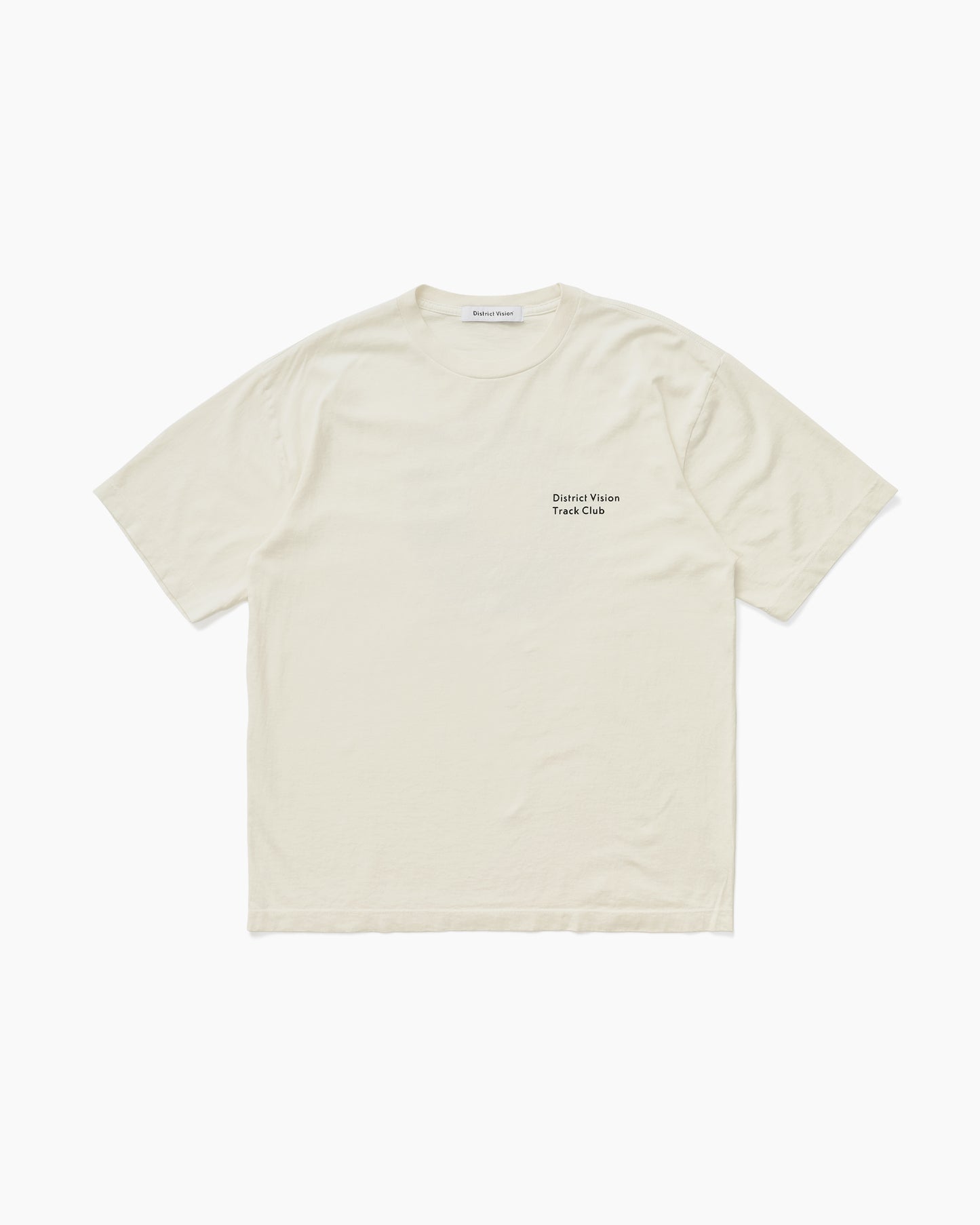 California Cotton Tee Track Club Vintage White