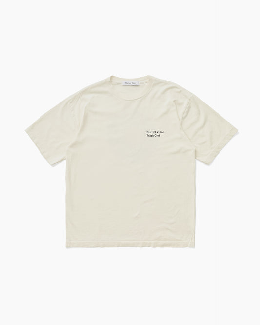 California Cotton Tee Track Club Vintage White