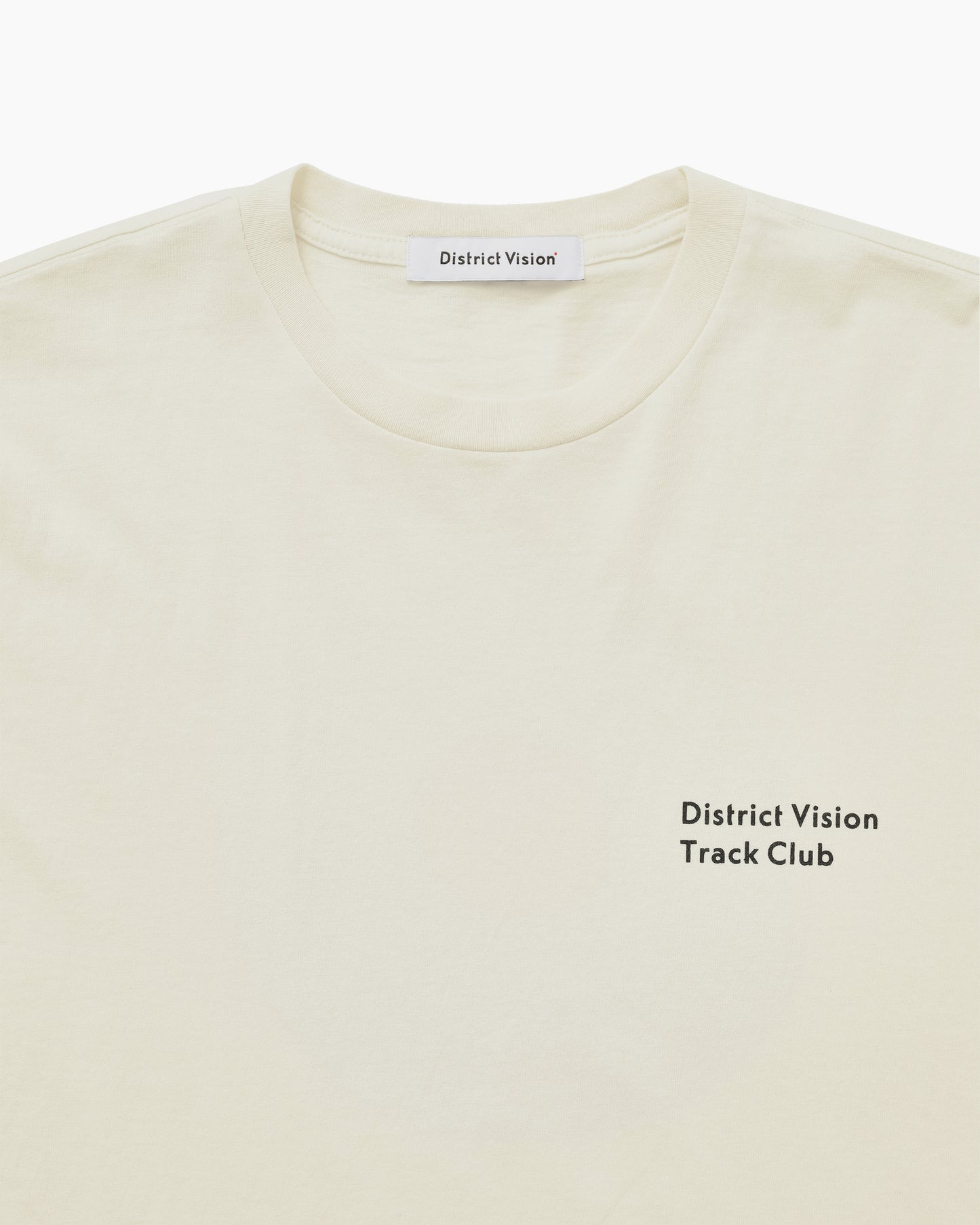 California Cotton Tee Track Club Vintage White