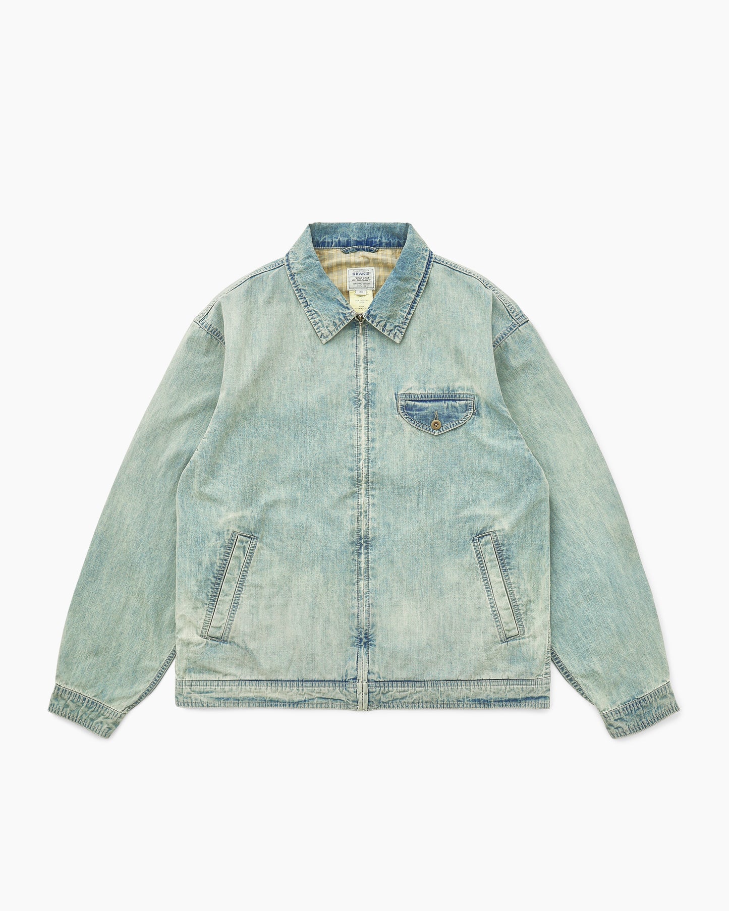 Chambray Swing Jacket Aged Blue