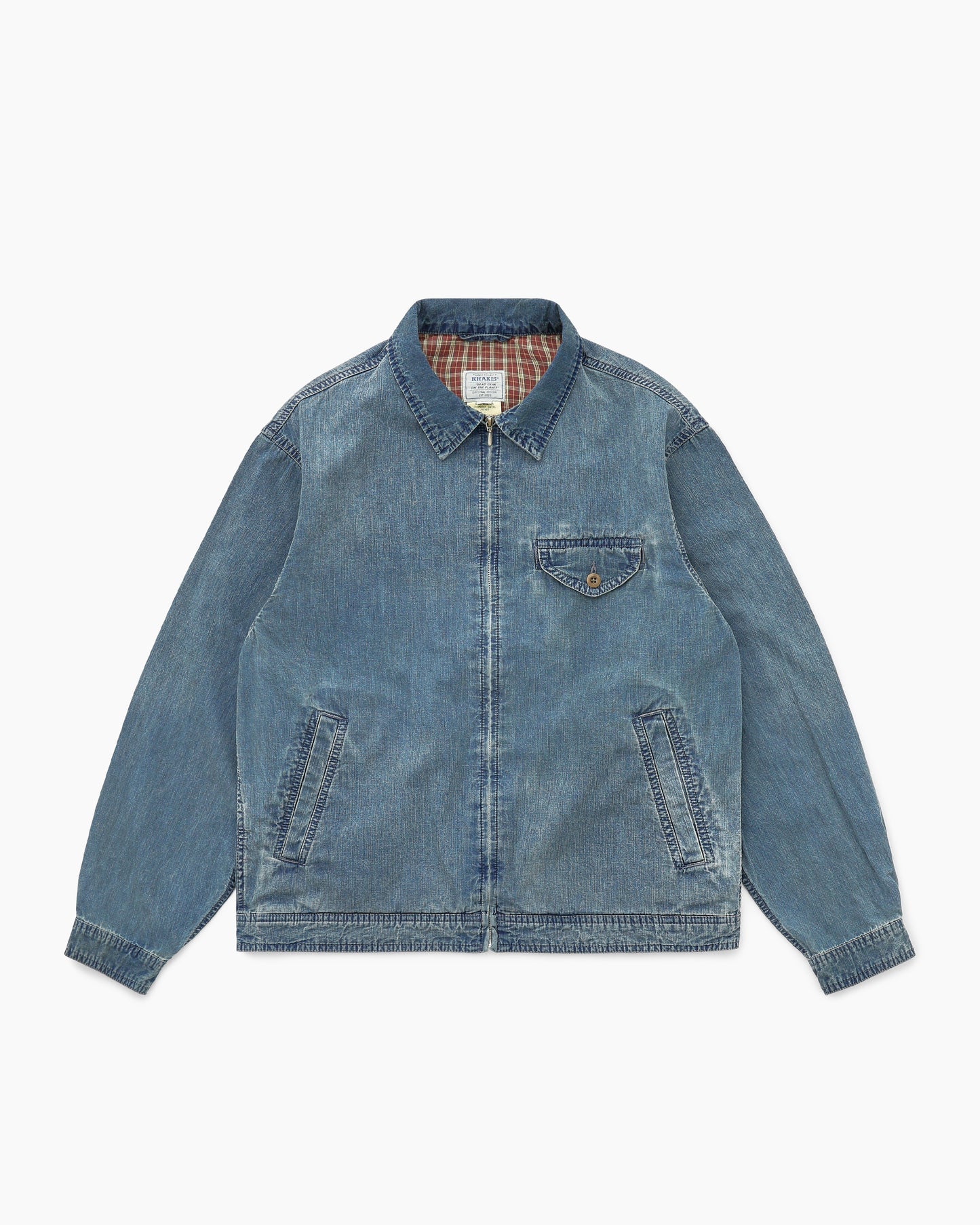 Chambray Swing Jacket Blue