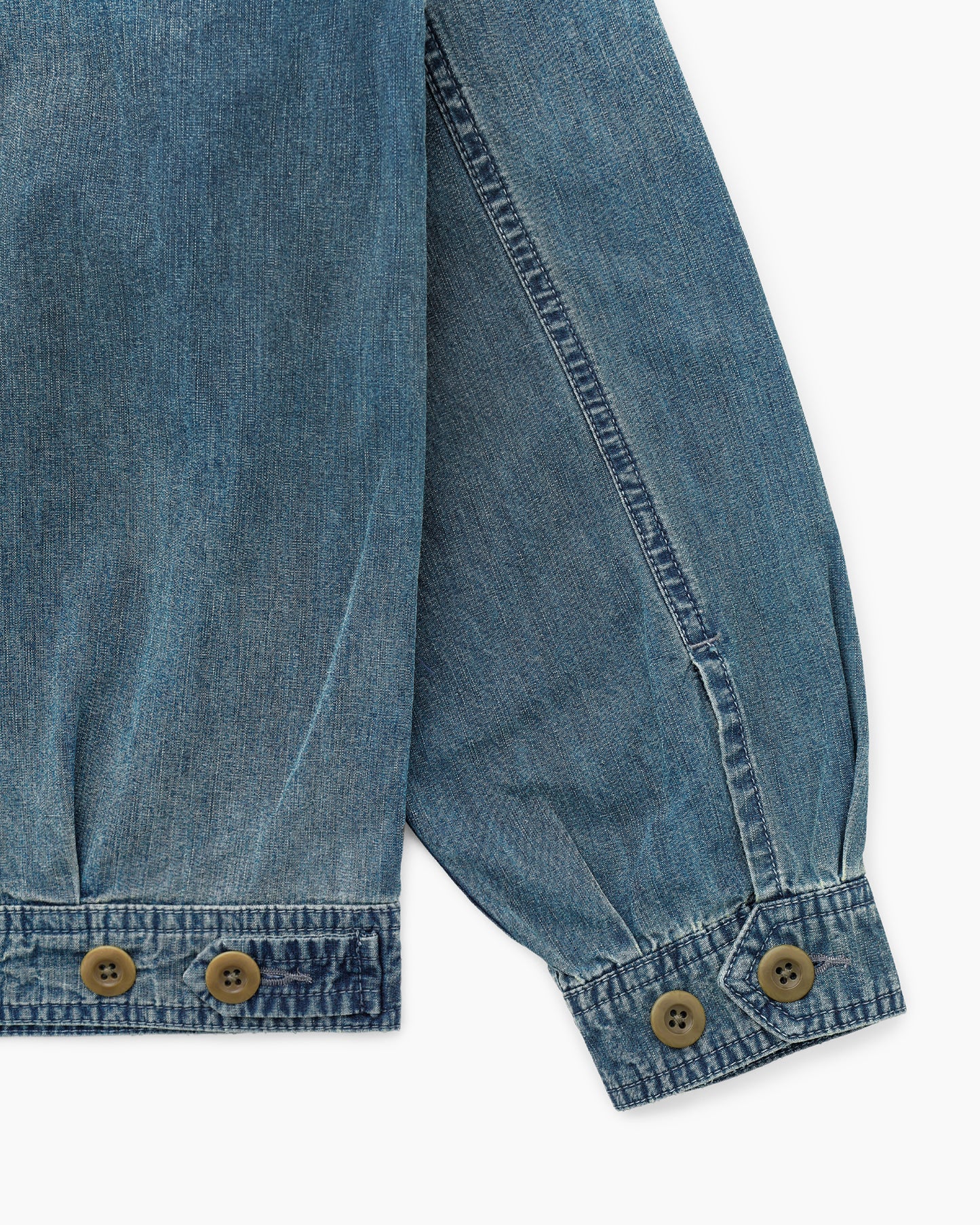 Chambray Swing Jacket Blue