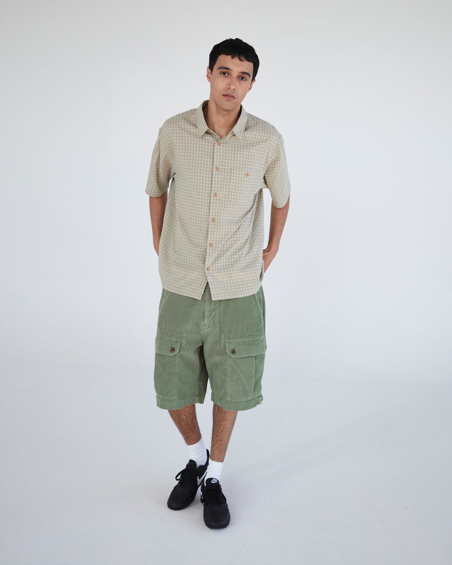Corduroy Hiker Short Green
