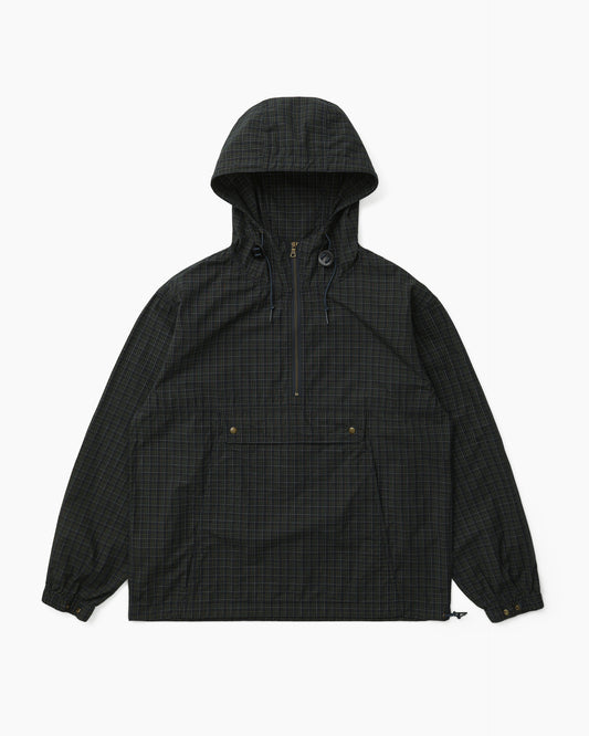 Cotton Plaid Anorak Navy