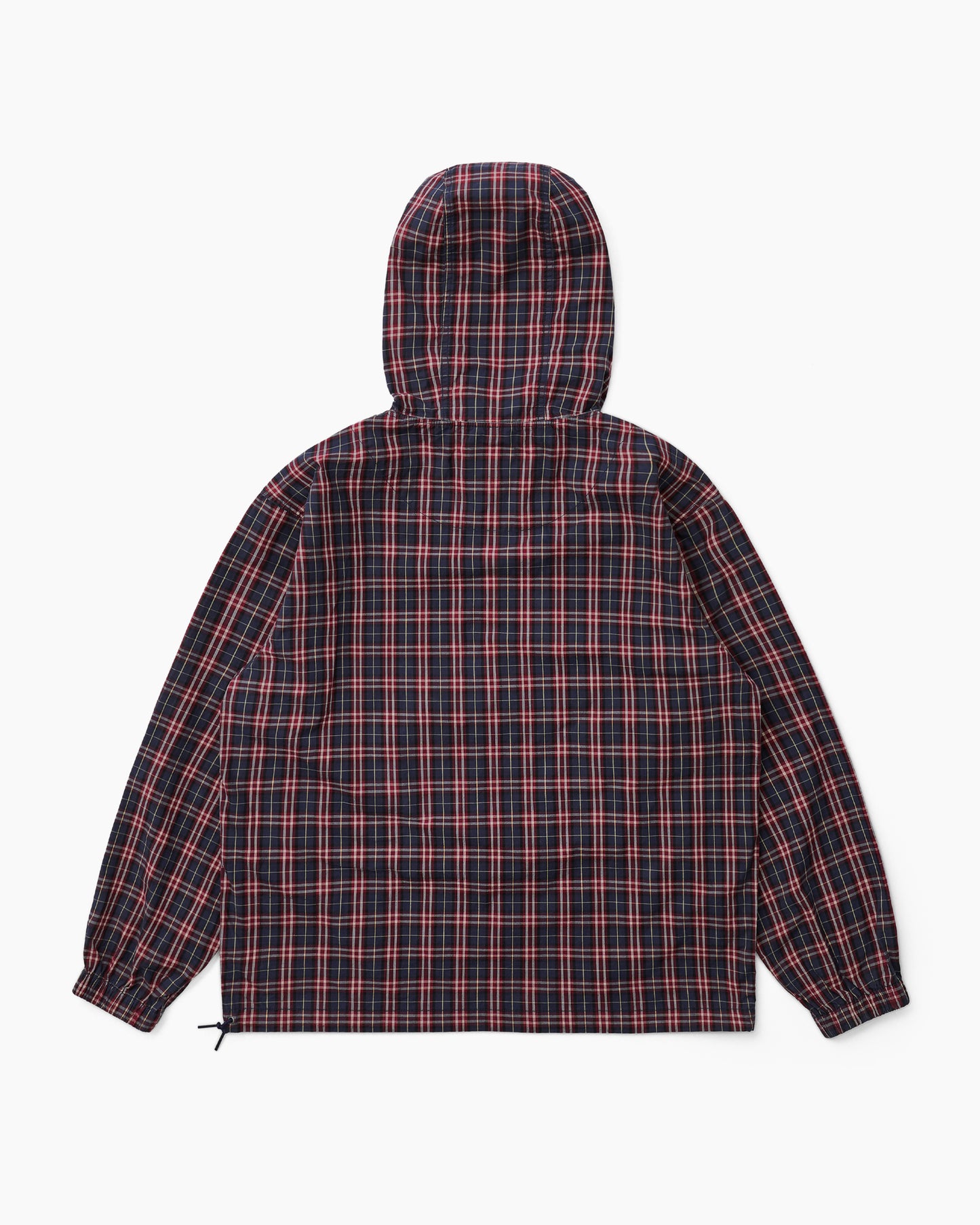 Cotton Plaid Anorak Red