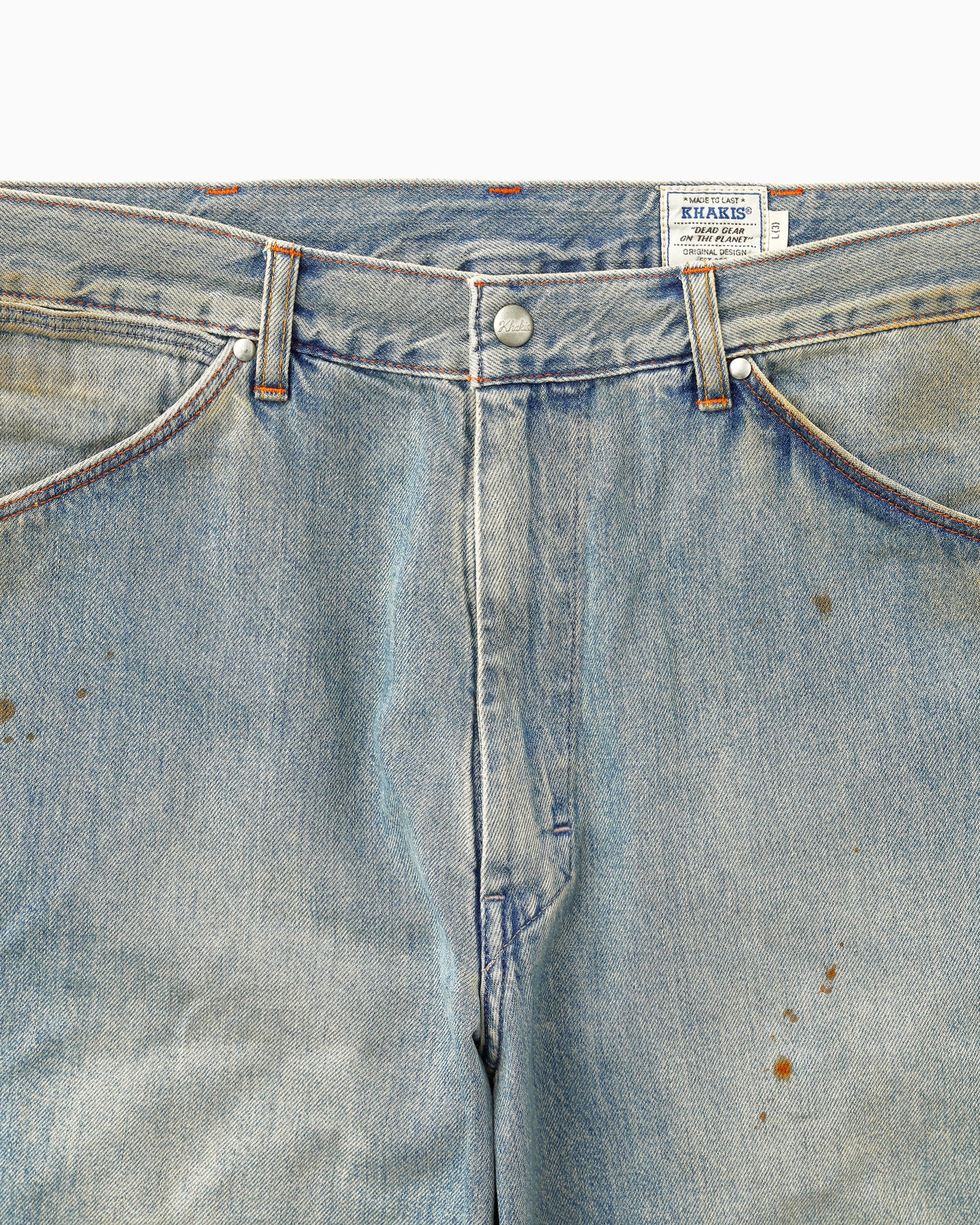 Distressed Painter Pant Used Blue
