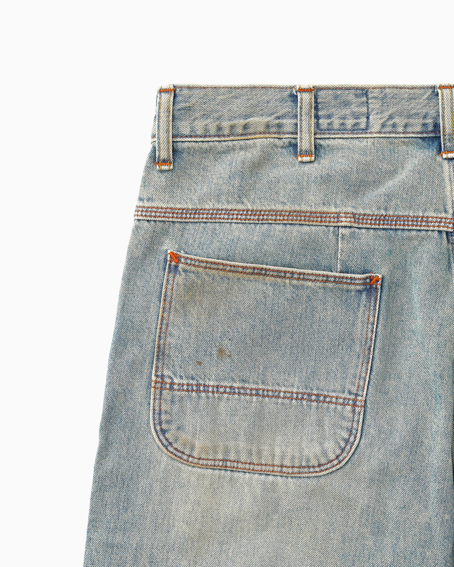 Distressed Painter Pant Used Blue