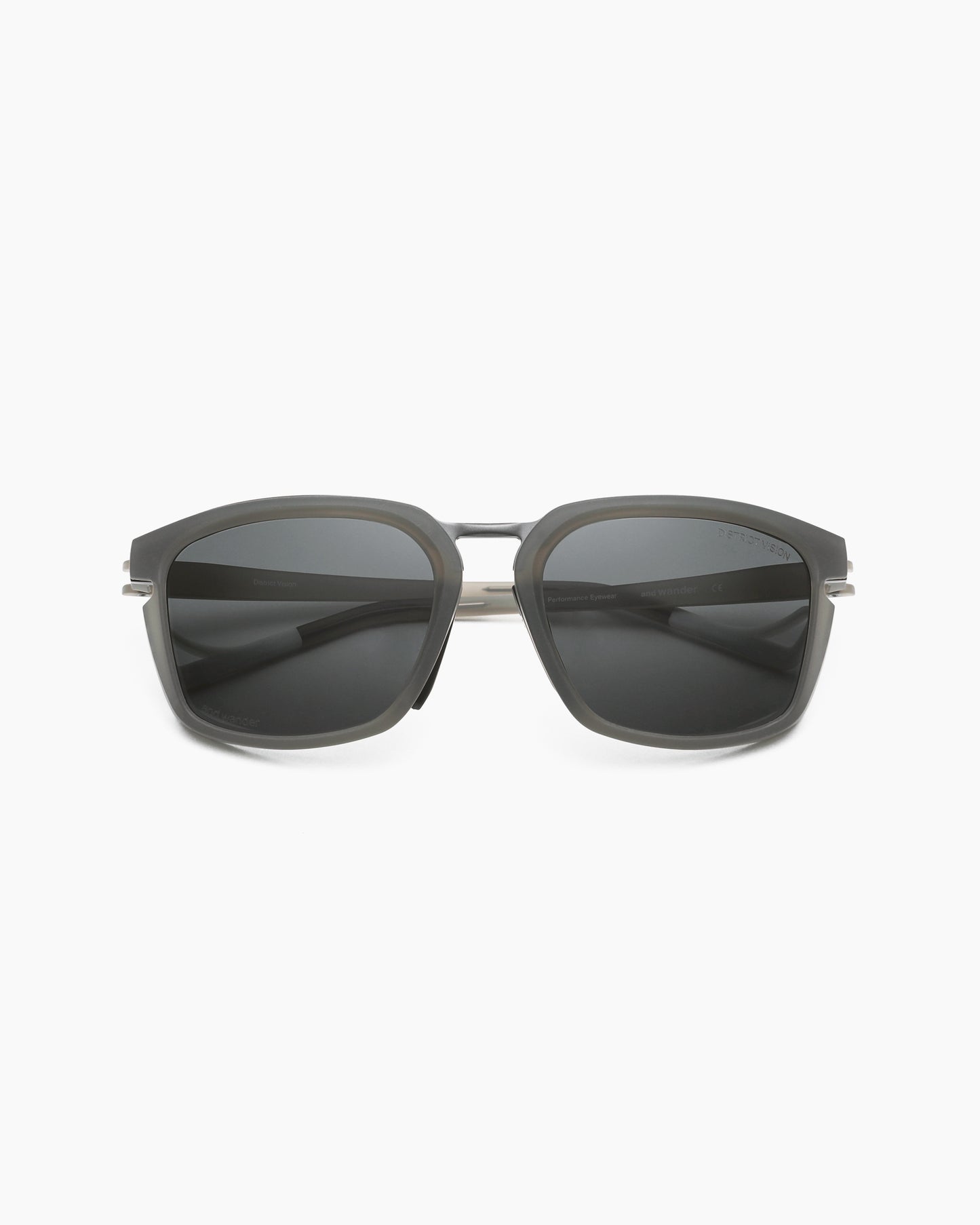 District Vision × and Wander Sunglasses W/strap Charcoal