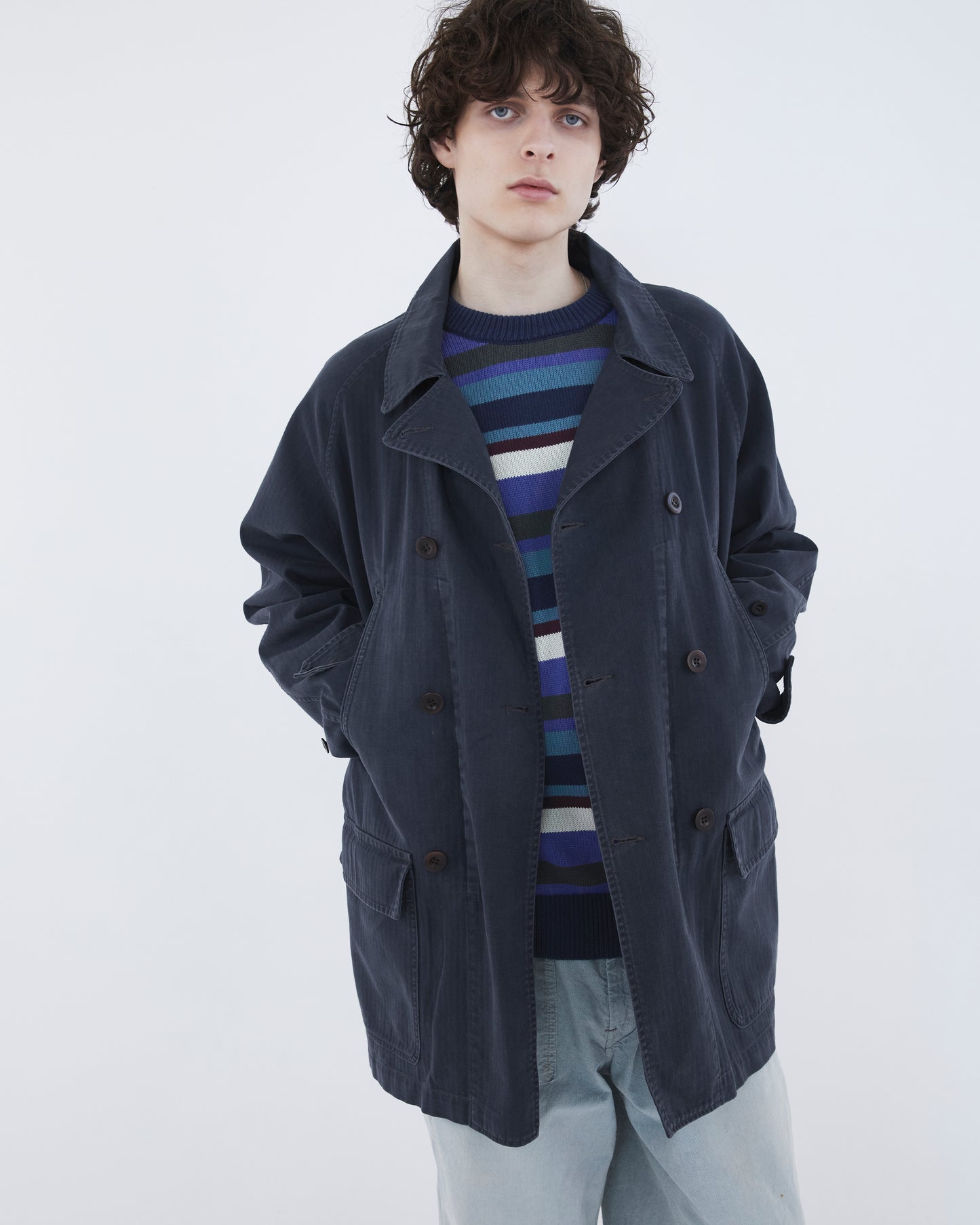 Double Chore Coat Navy