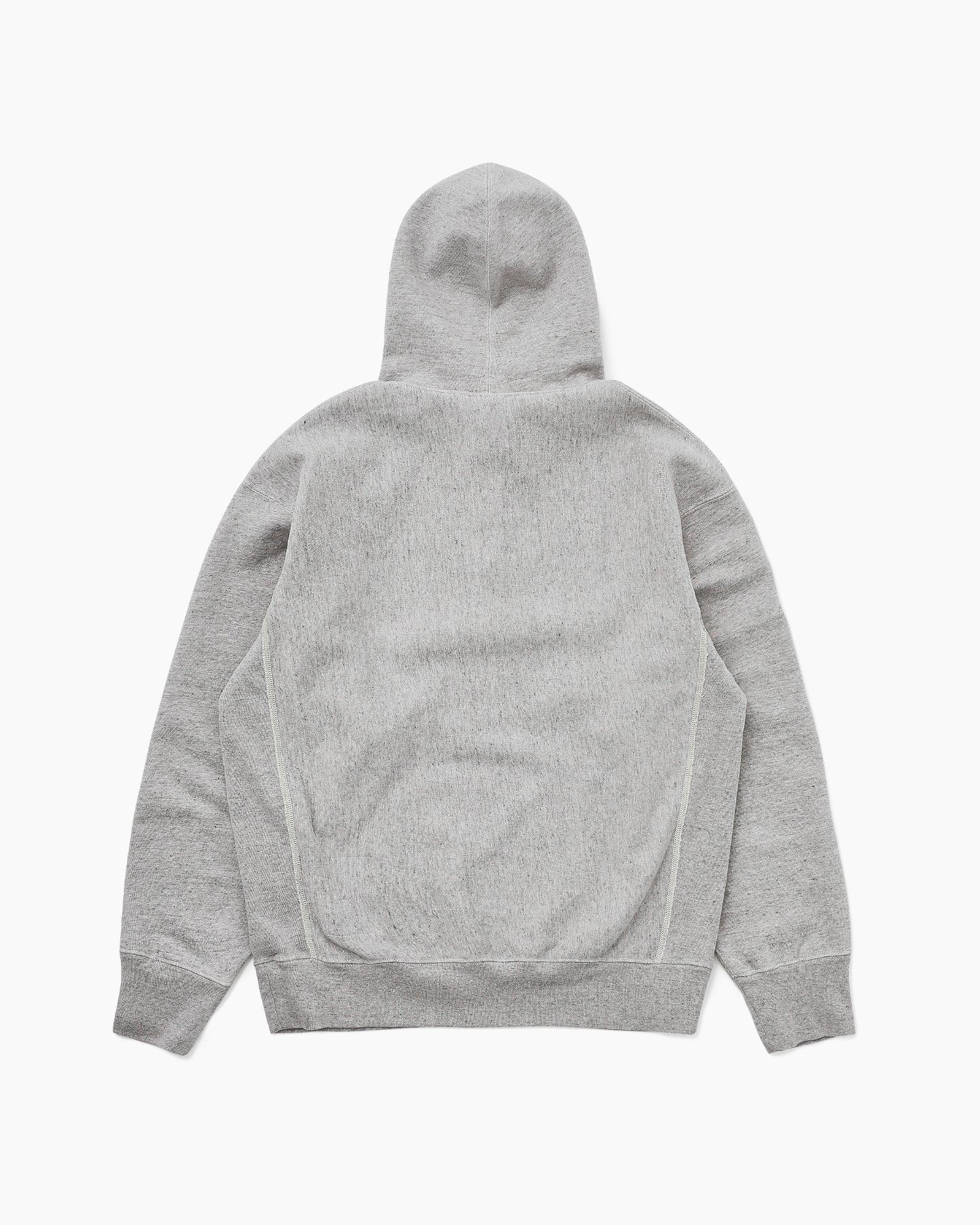 Half Button Hoodie Heather Grey