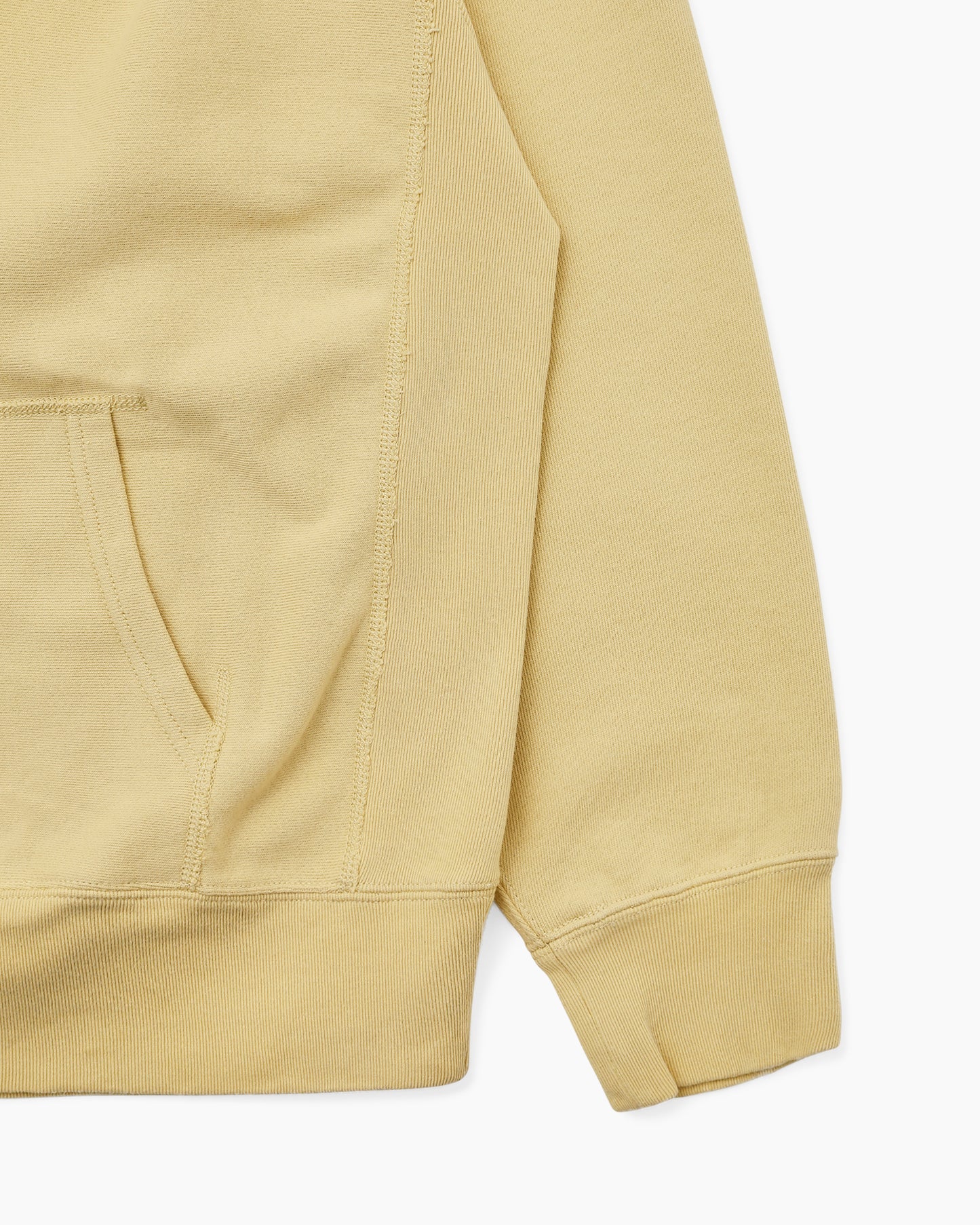 Half Button Hoodie Yellow