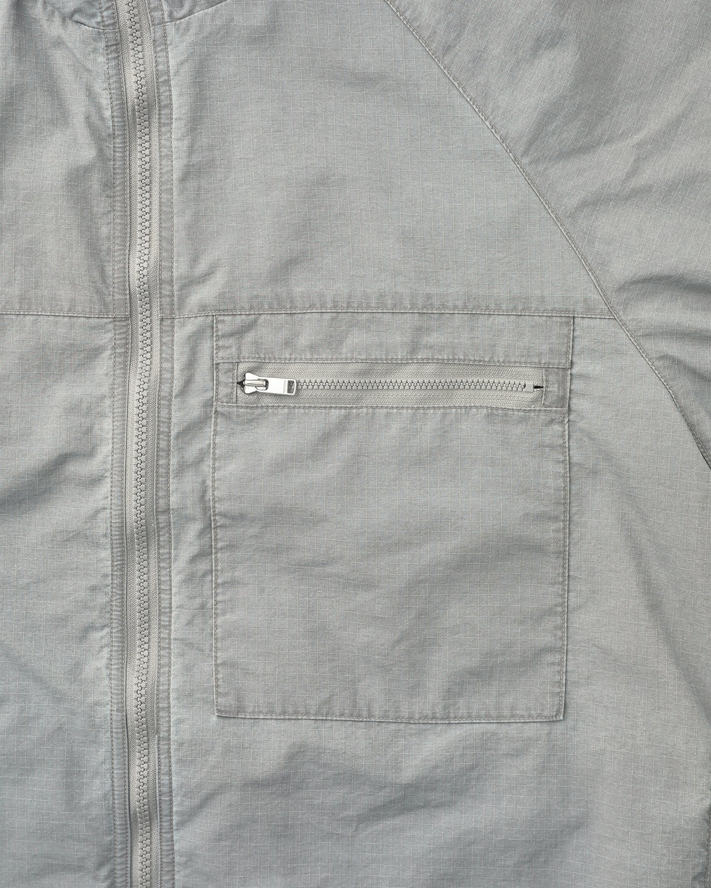 Hiker Full Zip Jacket Nylon Ripstop Pigment Dye With Windstopper® Gray