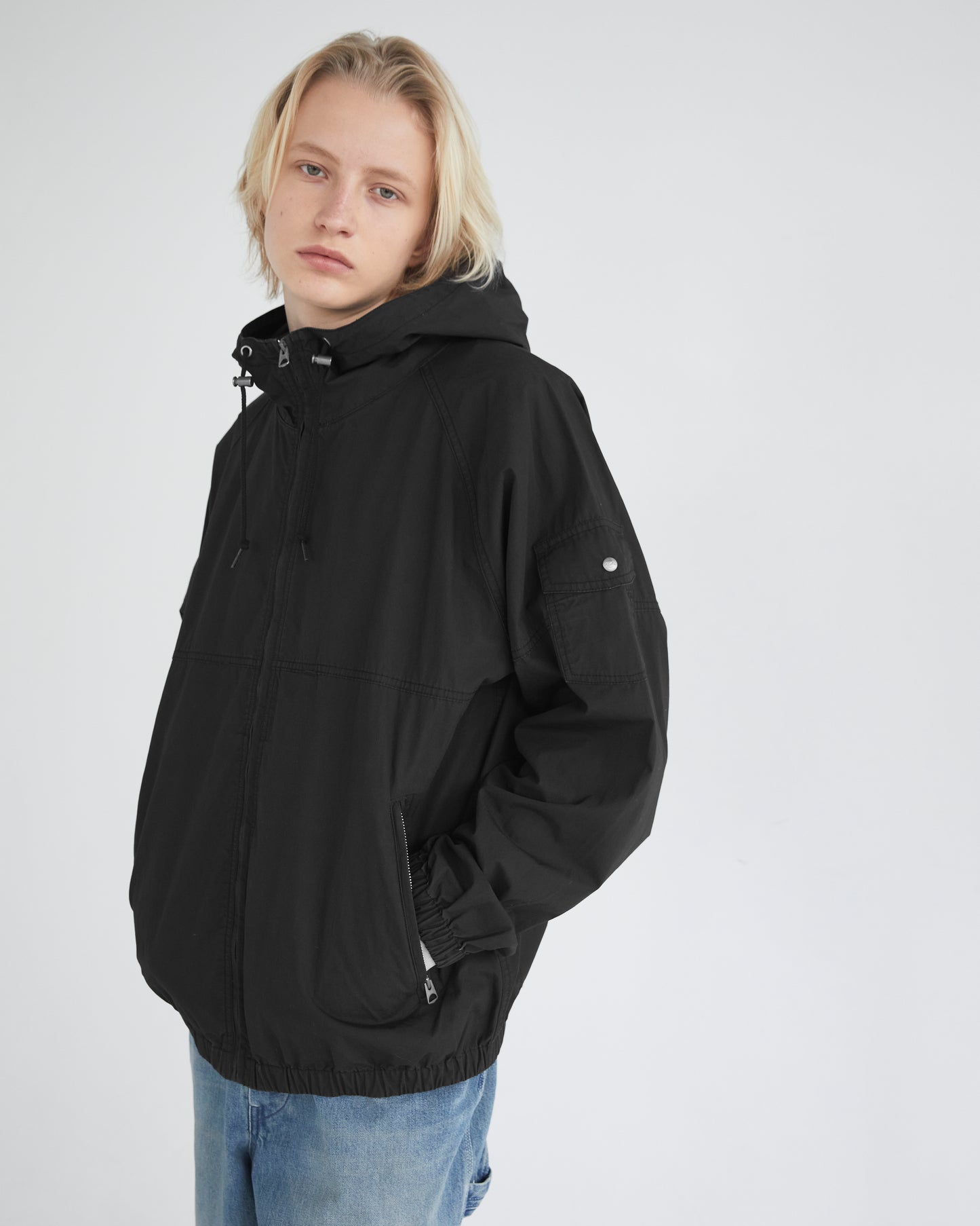 Hooded Wind Jacket Black