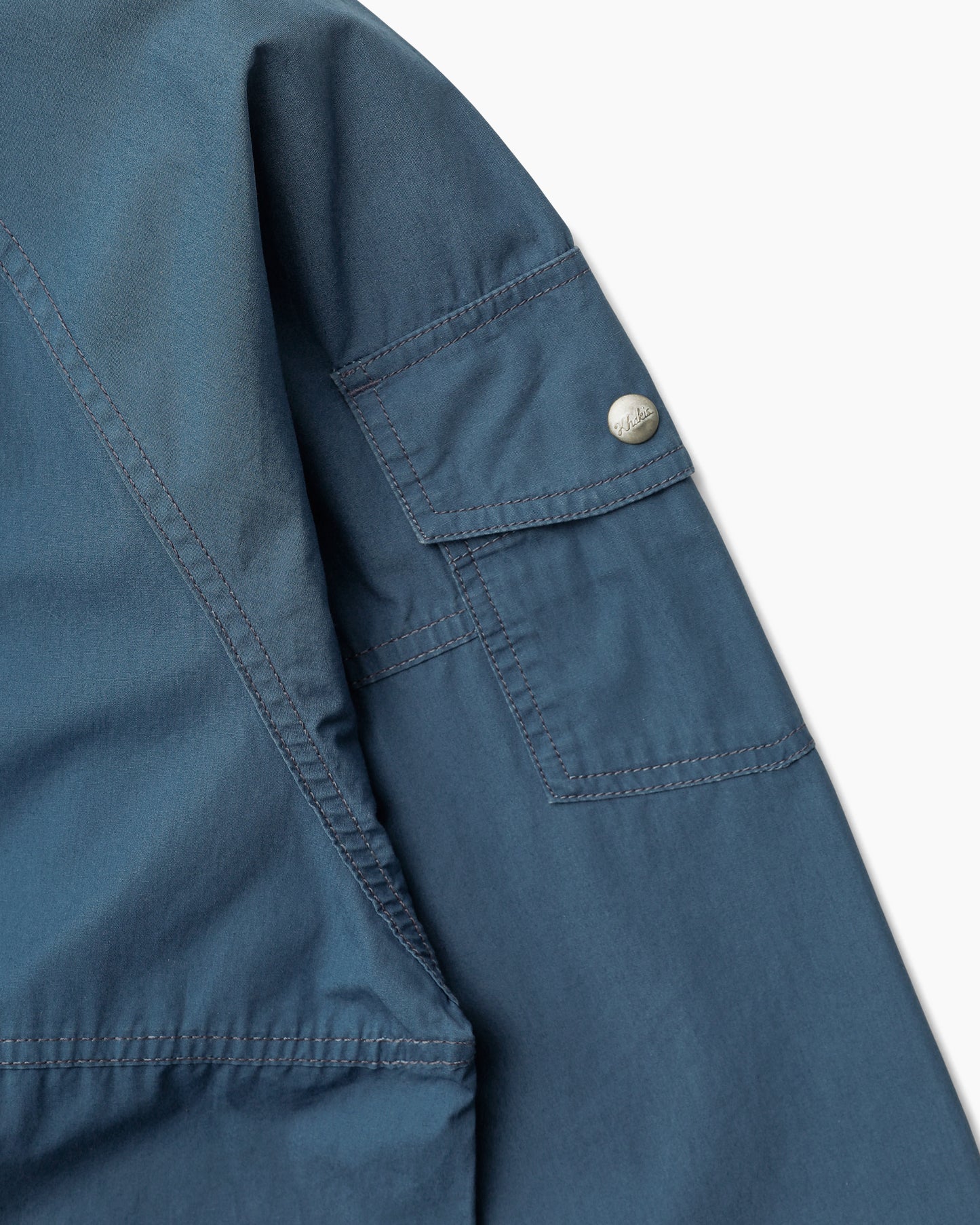 Hooded Wind Jacket Faded Blue