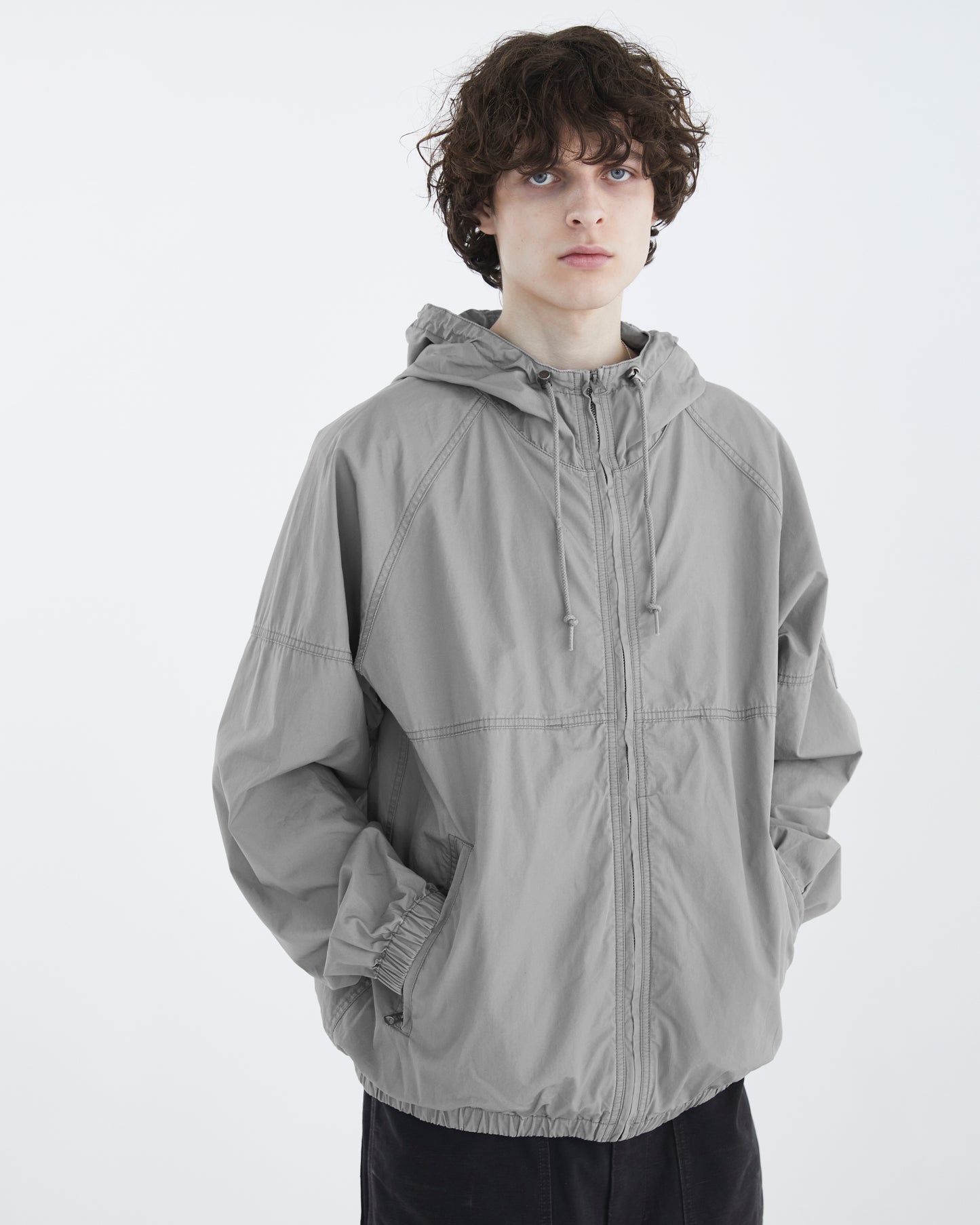 Hooded Wind Jacket Grey