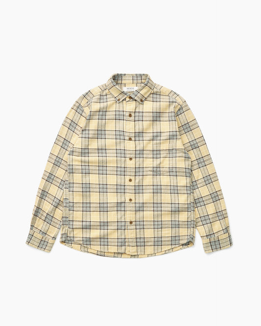 Khakis nonnative DWELLER B.D. SHIRT COTTON FLANNEL TARTAN CHECK Beige