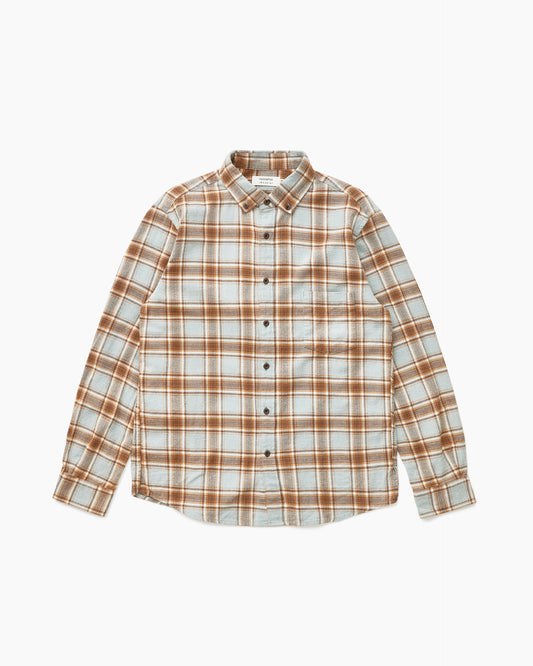 Khakis nonnative DWELLER B.D. SHIRT COTTON FLANNEL TARTAN CHECK Blue