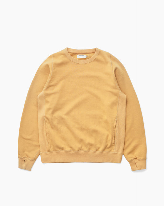Khakis nonnative DWELLER CREW PULLOVER COTTON SWEAT Camel