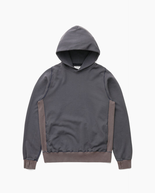 Khakis nonnative DWELLER HOODED PULLOVER COTTON SWEAT Navy