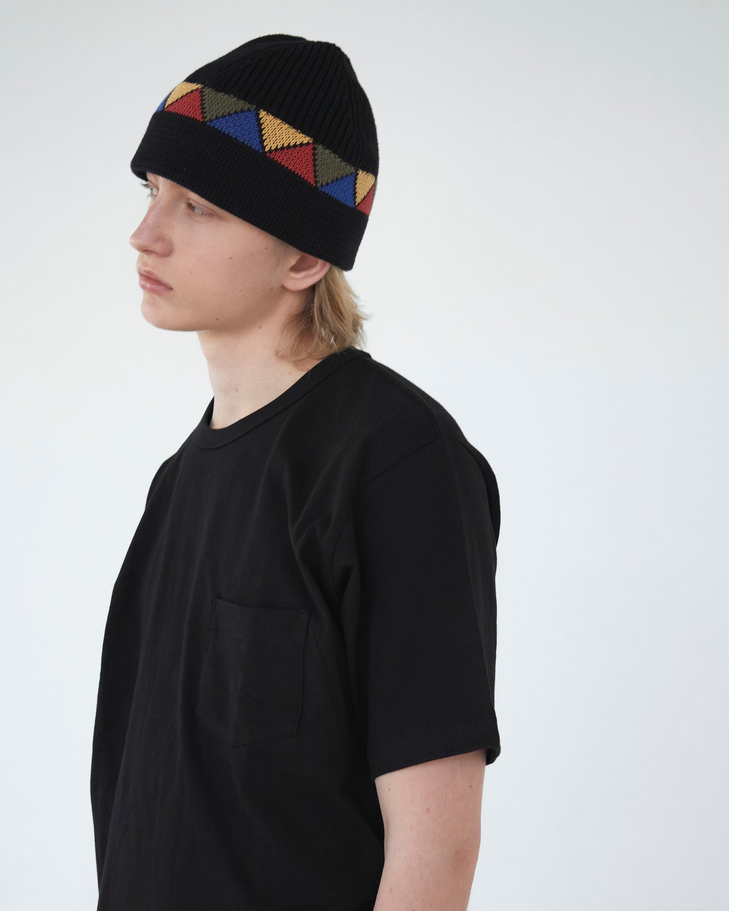 Loop Knit Hat Black