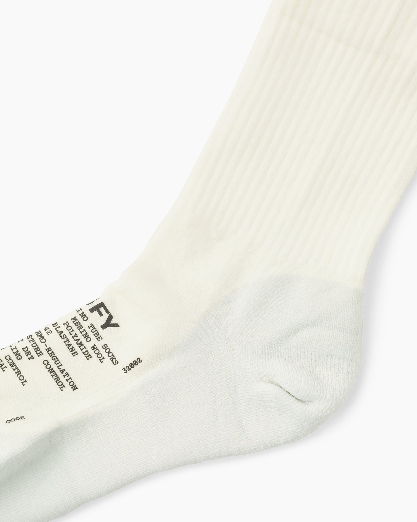 Merino Nylon Tube Socks Off White