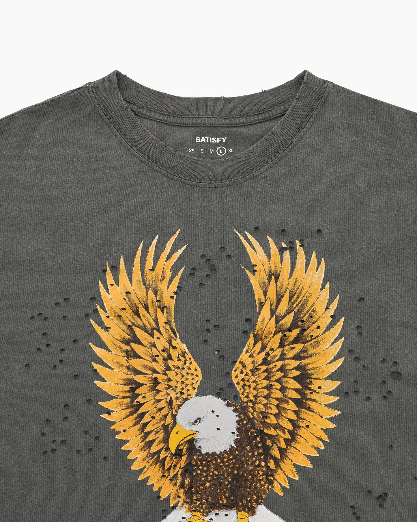 MothTech™ T-Shirt (Eagle) Faded Black