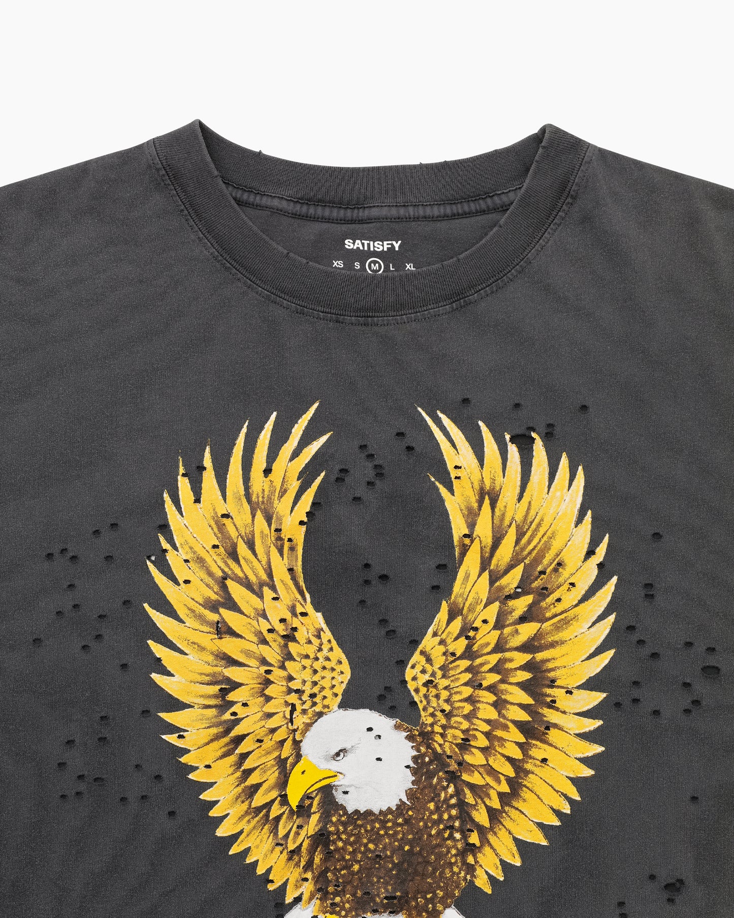 MothTech™ T-Shirt (Eagle) W Aged Black