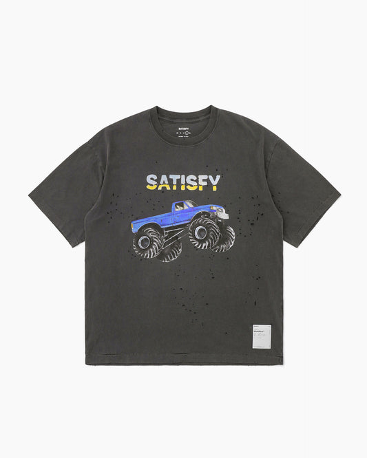 MothTech™ T-Shirt (Monster Truck) Aged Black