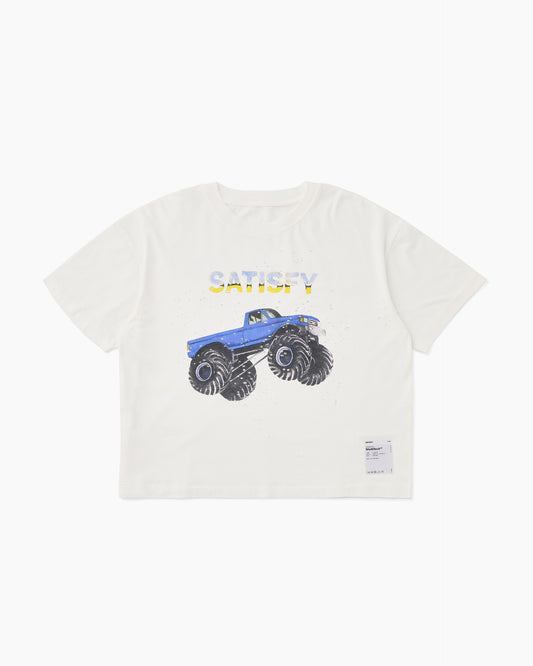 MothTech™ T-Shirt (Monster Truck) W White