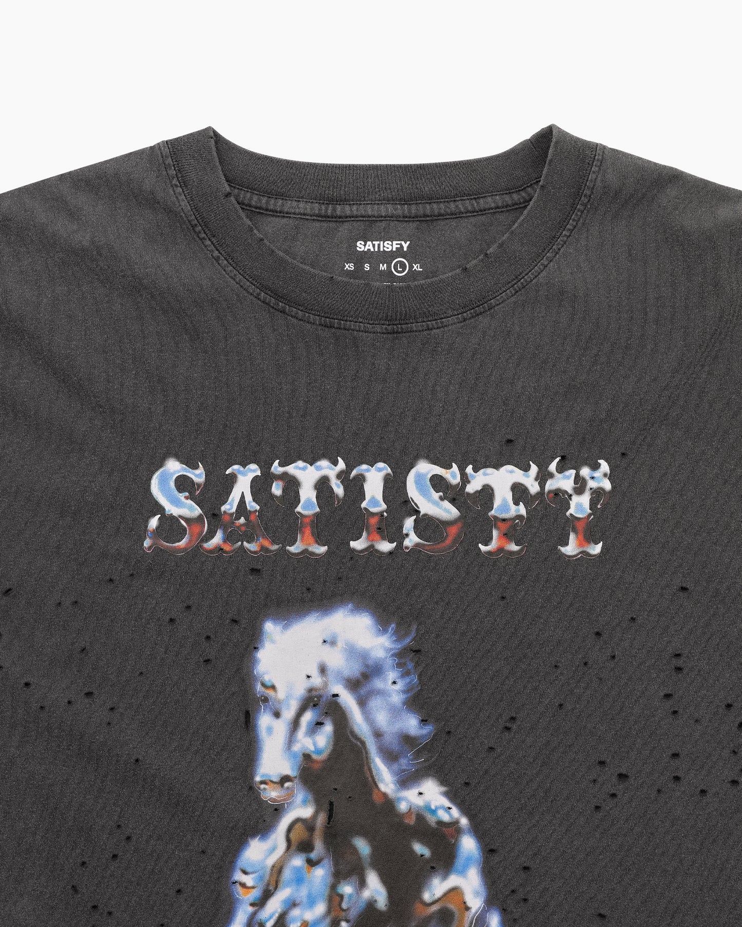MothTech™ T-Shirt (Racehorse) Aged Black