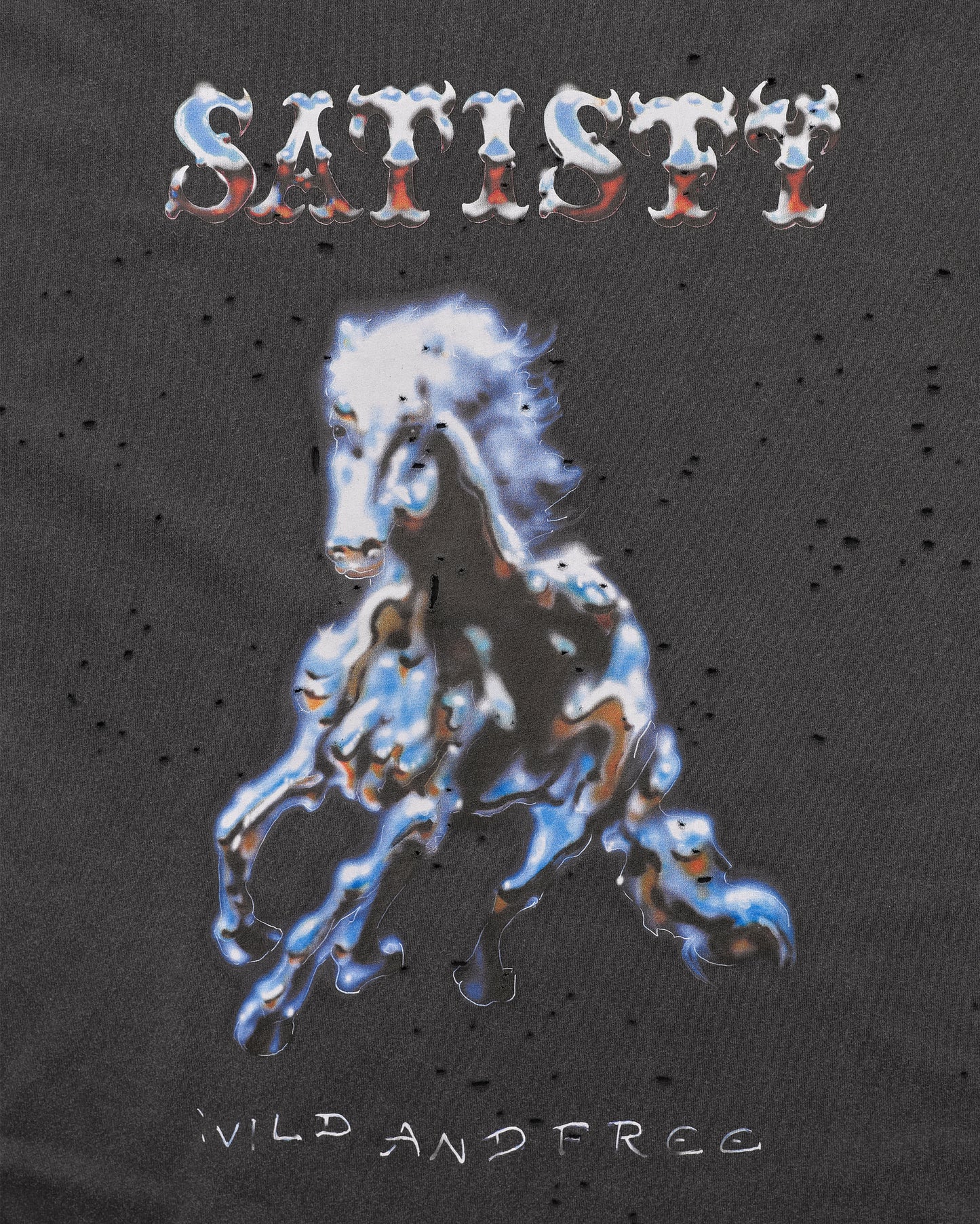 MothTech™ T-Shirt (Racehorse) Aged Black