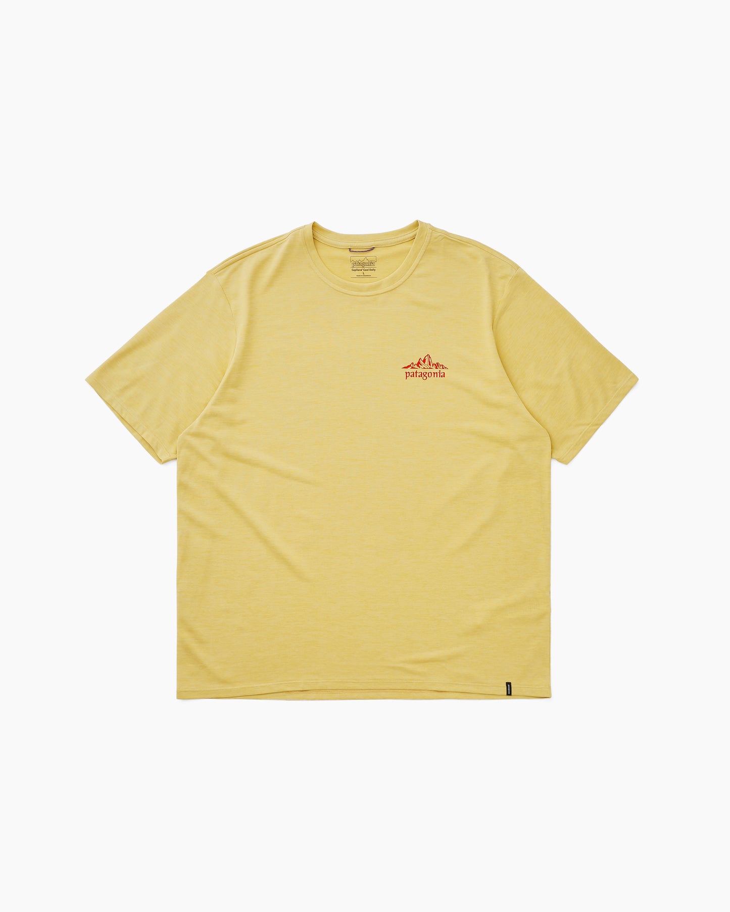 M's Capilene® Cool Daily Shirt - Cloud Crag Limestone Yellow - Light Limestone Yellow X-Dye