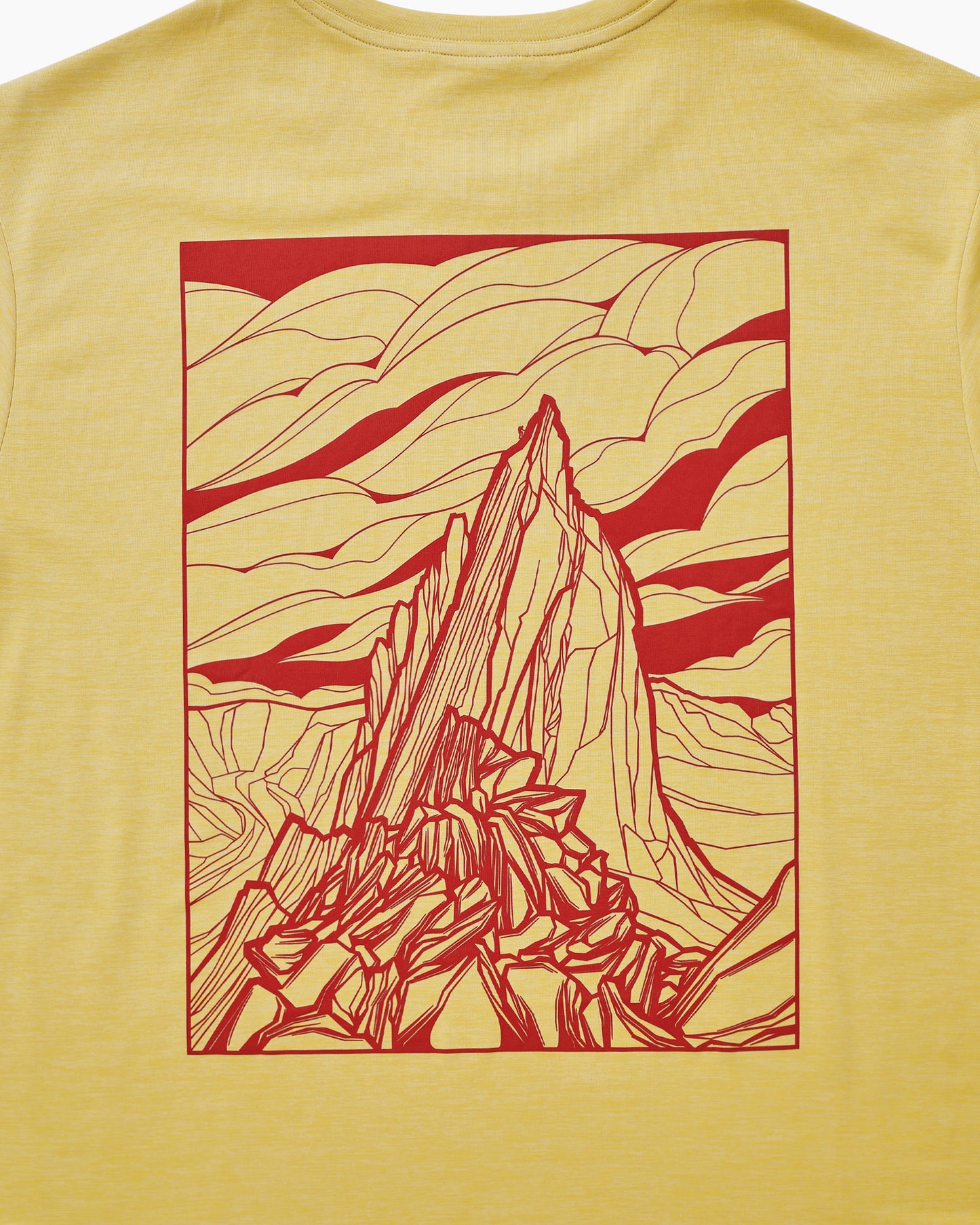 M's Capilene® Cool Daily Shirt - Cloud Crag Limestone Yellow - Light Limestone Yellow X-Dye