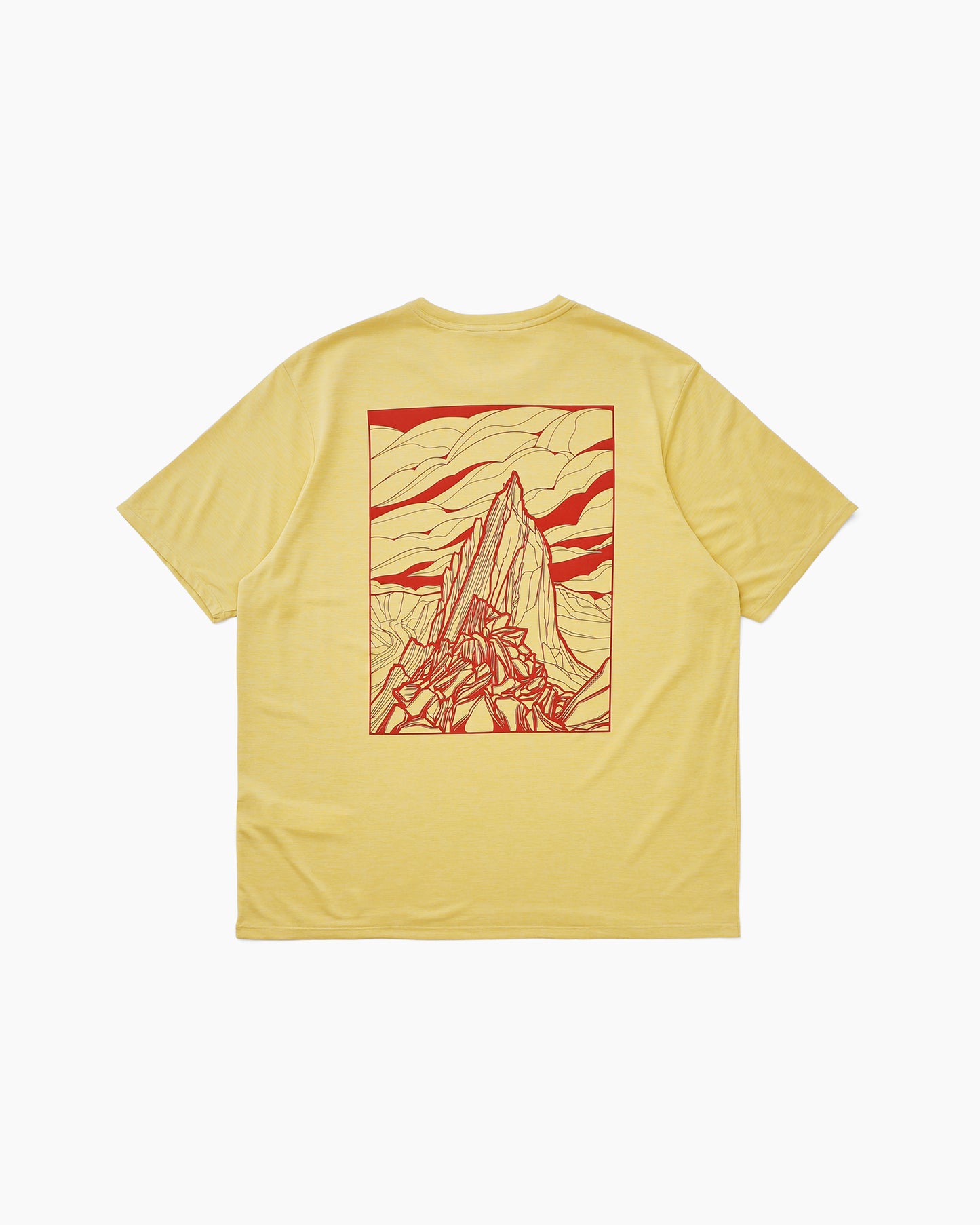 M's Capilene® Cool Daily Shirt - Cloud Crag Limestone Yellow - Light Limestone Yellow X-Dye