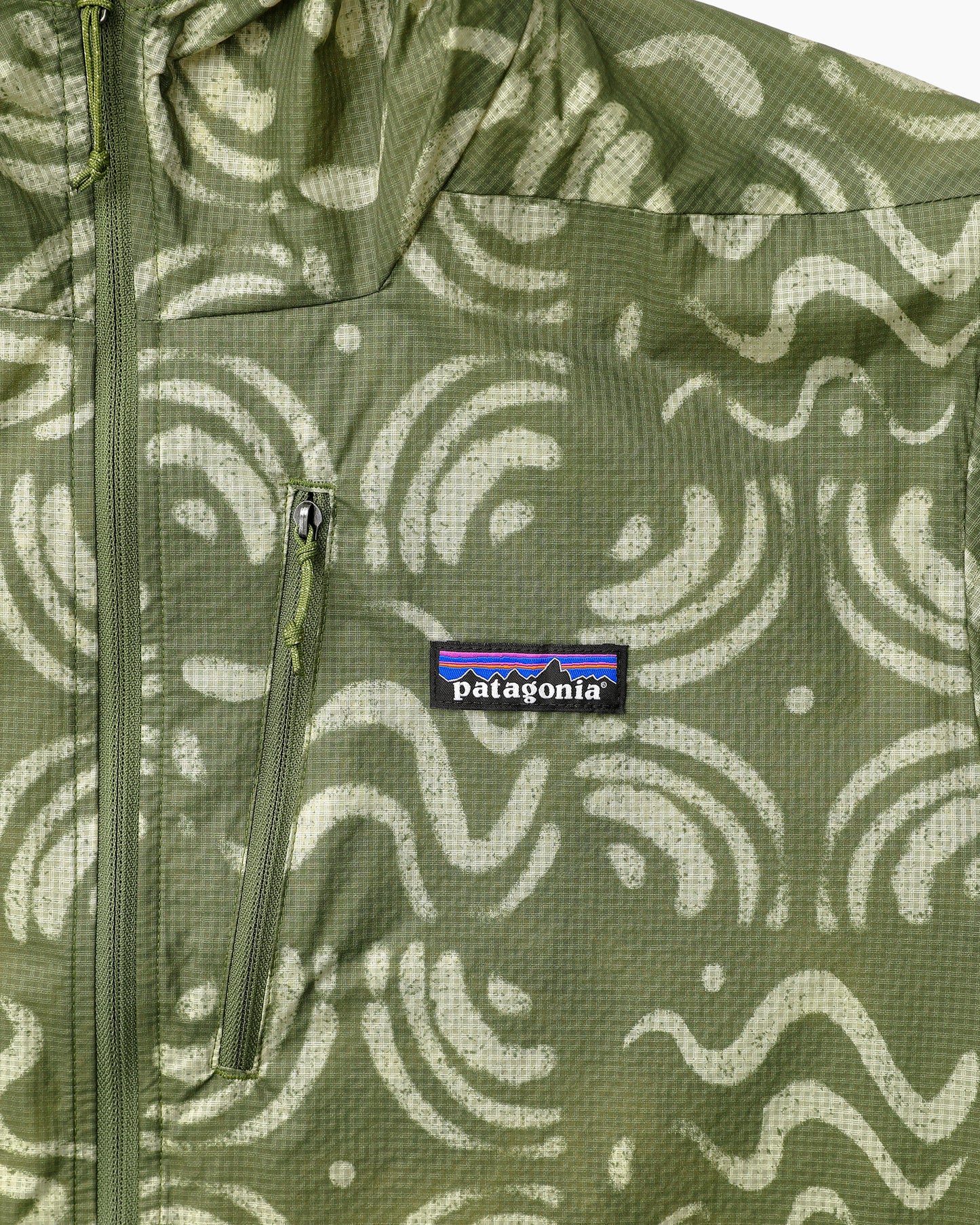 M's Houdini Jacket Sand Waves: Caper Green