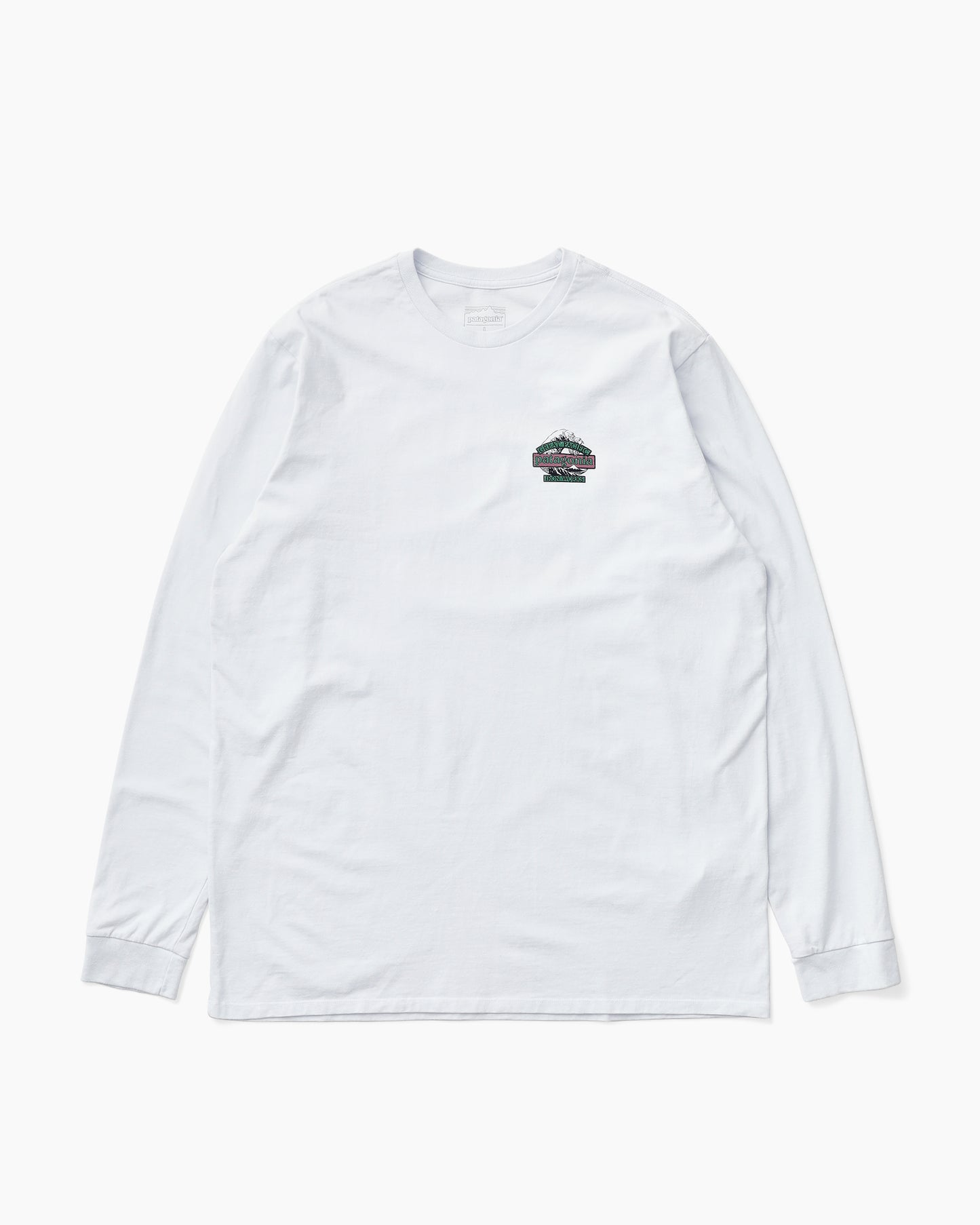 M's L/S Great Waves Responsibili-Tee White