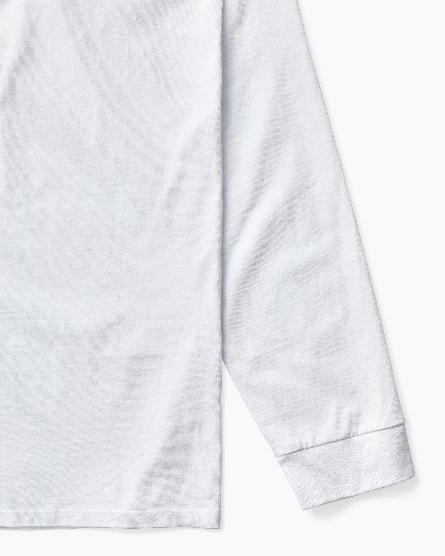 M's L/S Great Waves Responsibili-Tee White
