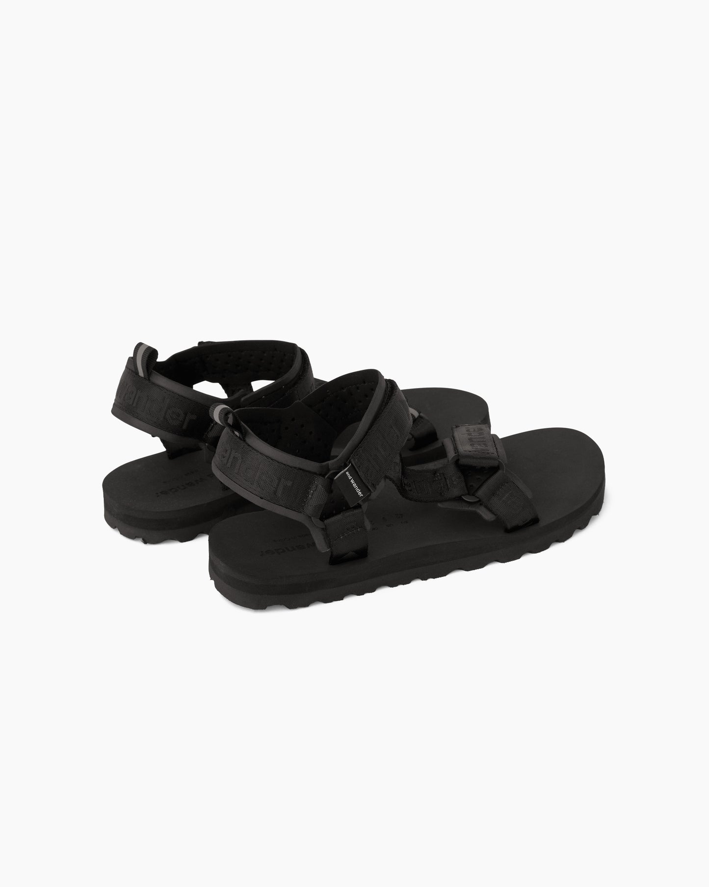 NY JQ Tape Sandals Black