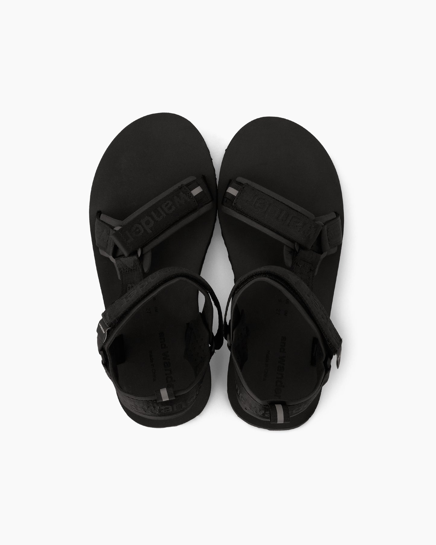 NY JQ Tape Sandals Black