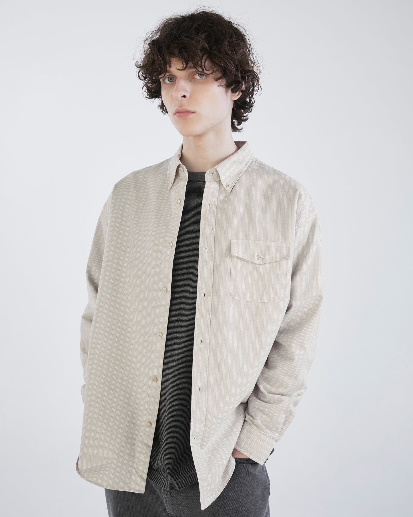 Oxford Club Shirt Beige