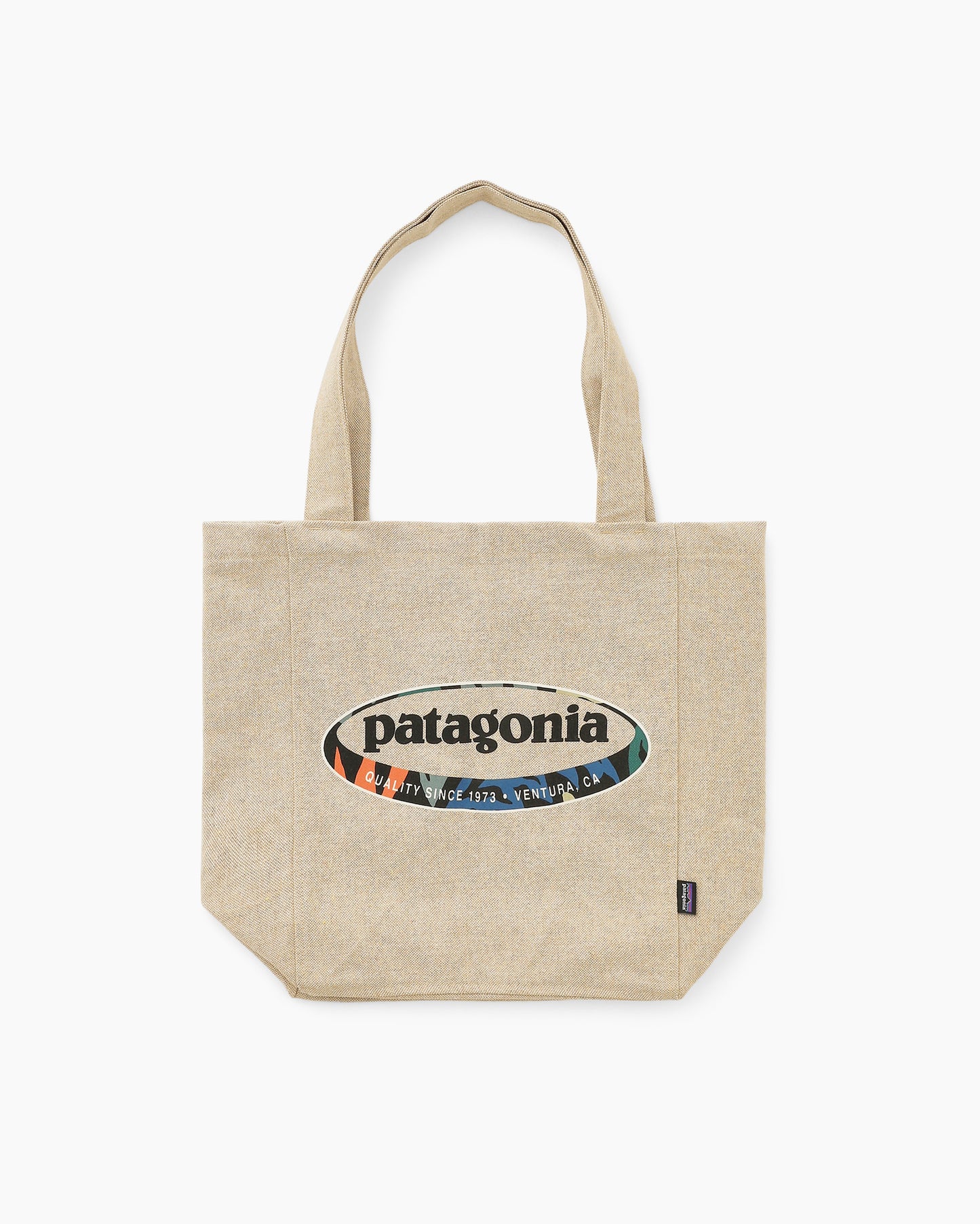 Recycled Market Tote 95 Oval Logo: Classic Tan
