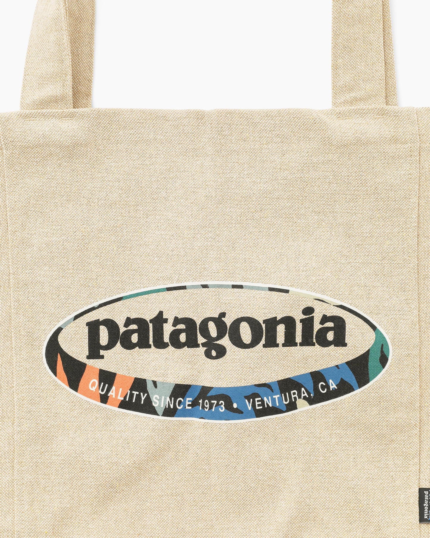 Recycled Market Tote 95 Oval Logo: Classic Tan