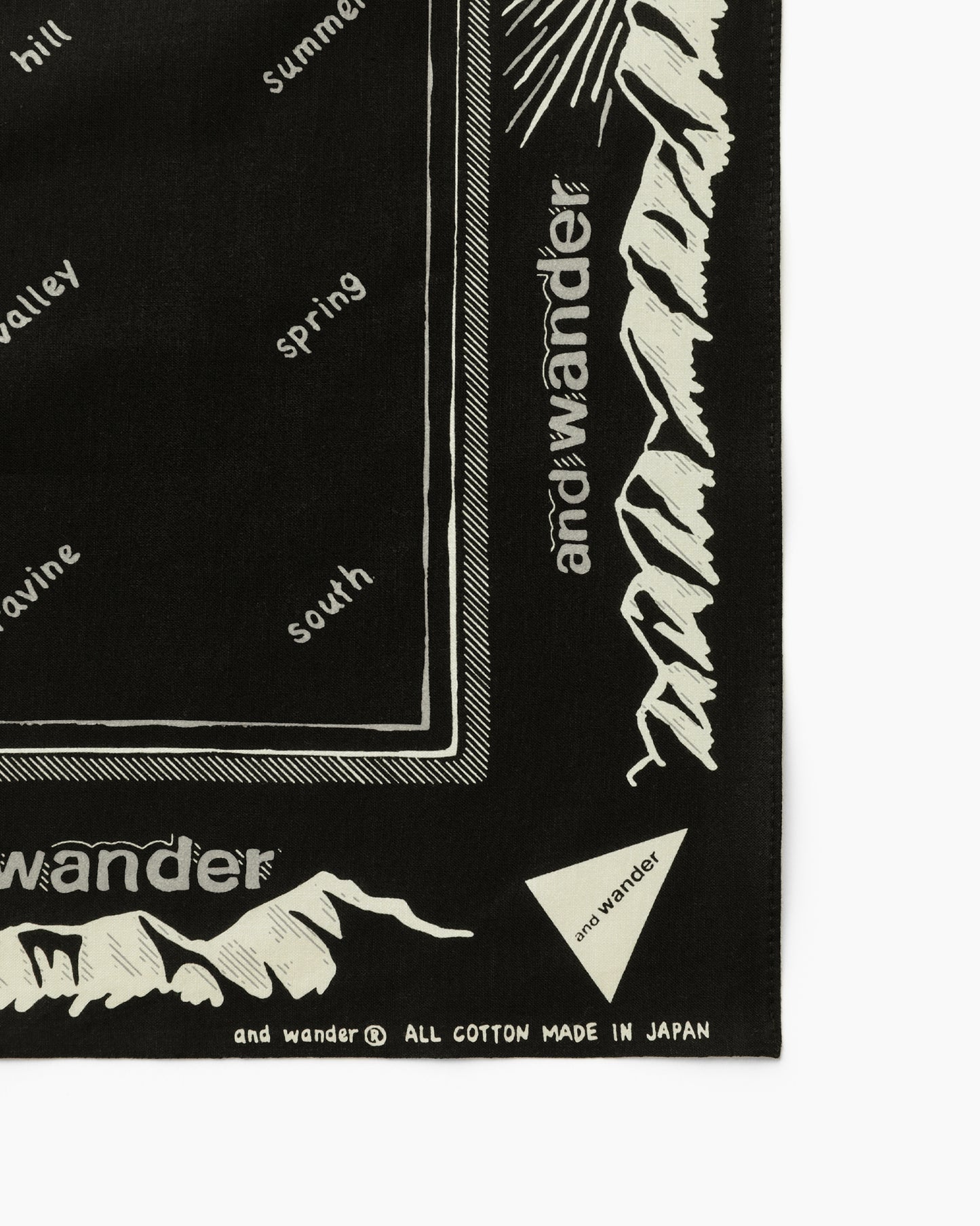 Reflective Words Bandanna Black