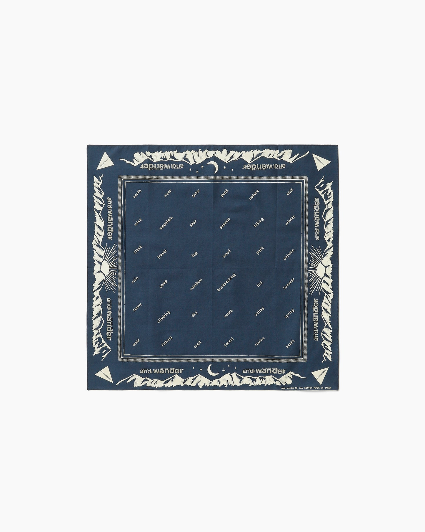 Reflective Words Bandanna Navy