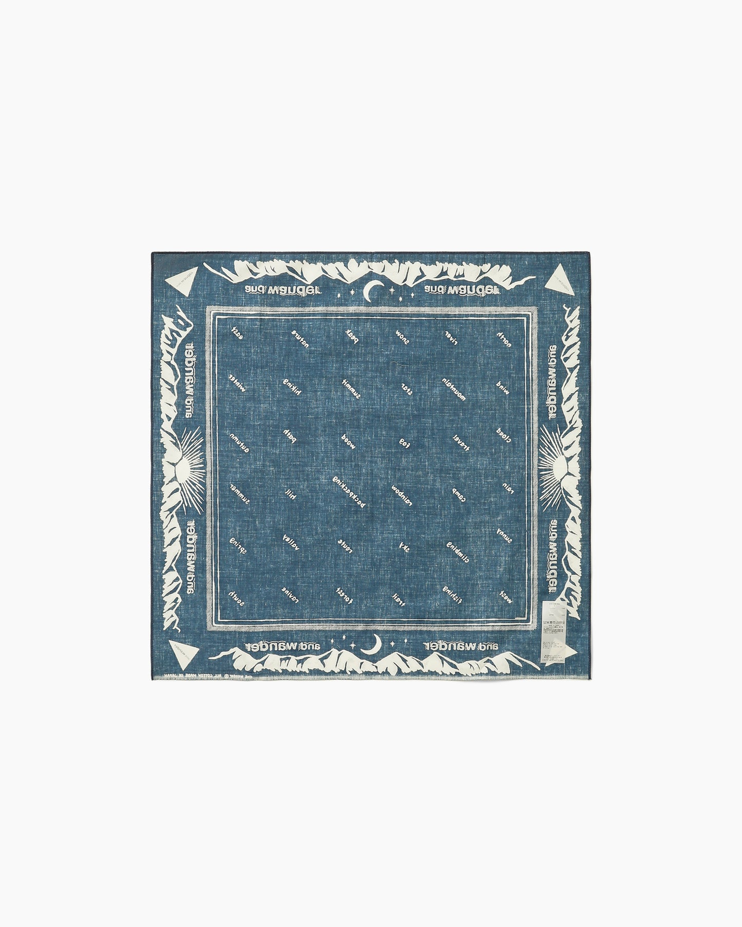 Reflective Words Bandanna Navy