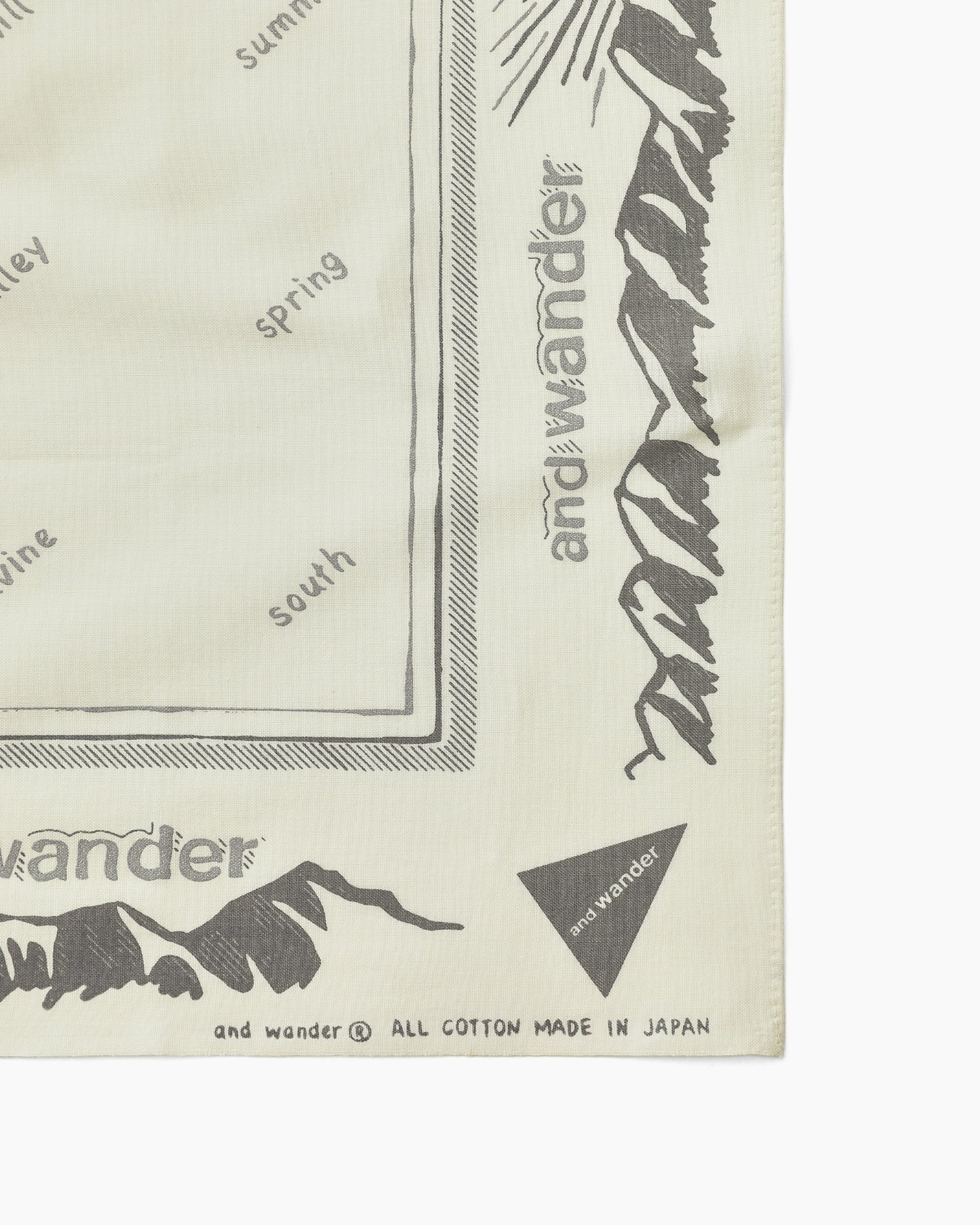 Reflective Words Bandanna Off White