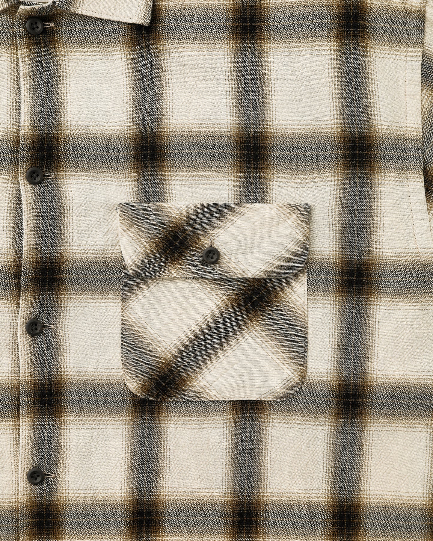 Shadow Plaid Shirt Beige