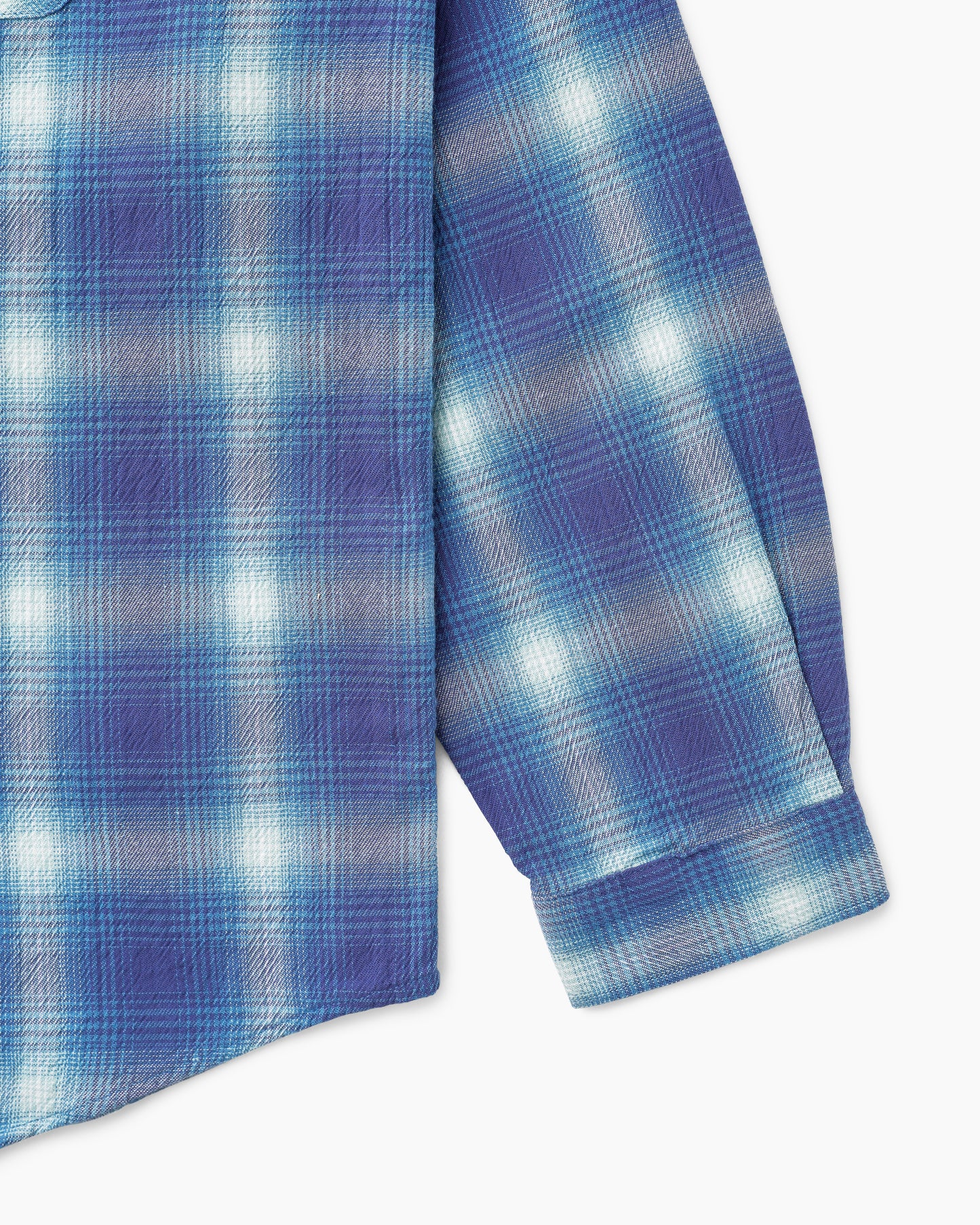 Shadow Plaid Shirt Blue