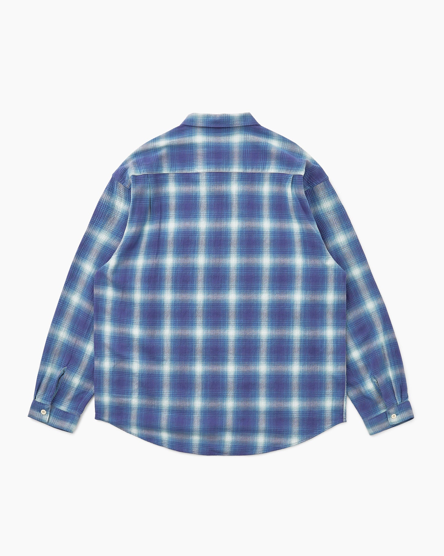 Shadow Plaid Shirt Blue